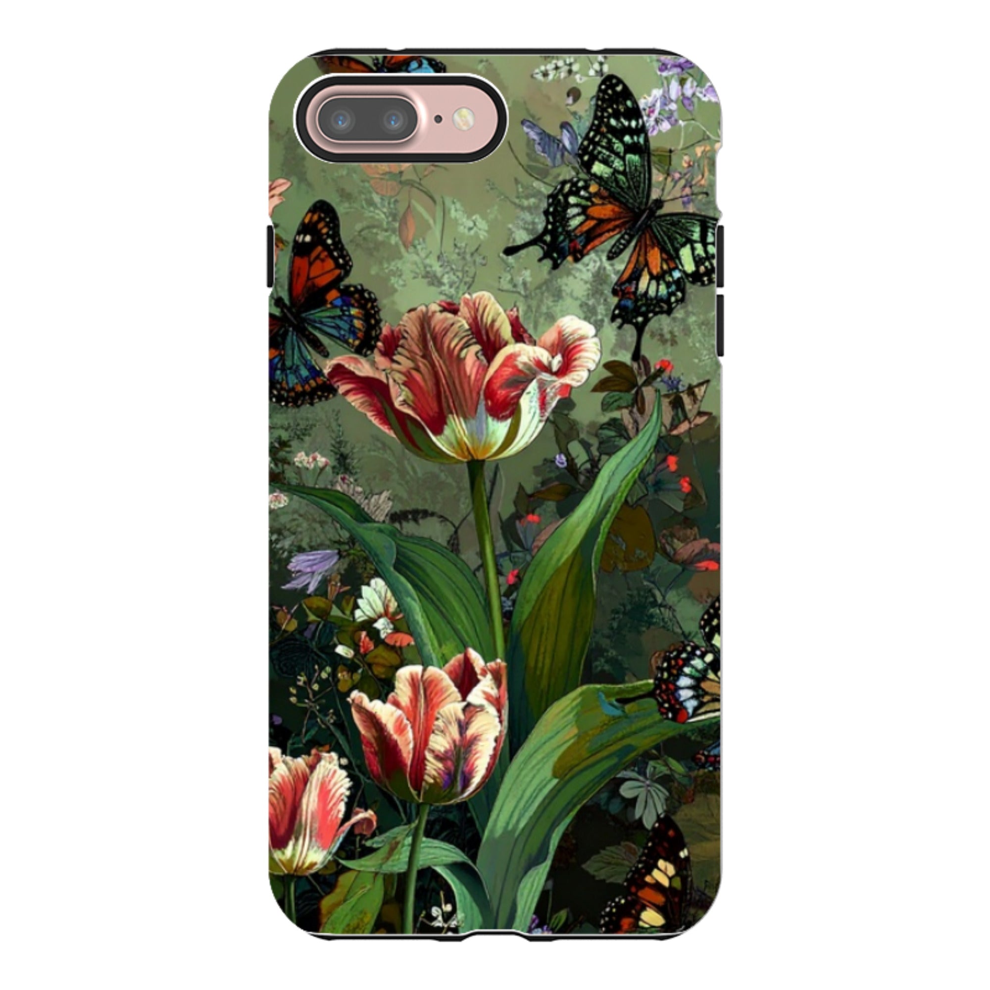 iPhone Tough Case - Green Vyne Butterflies