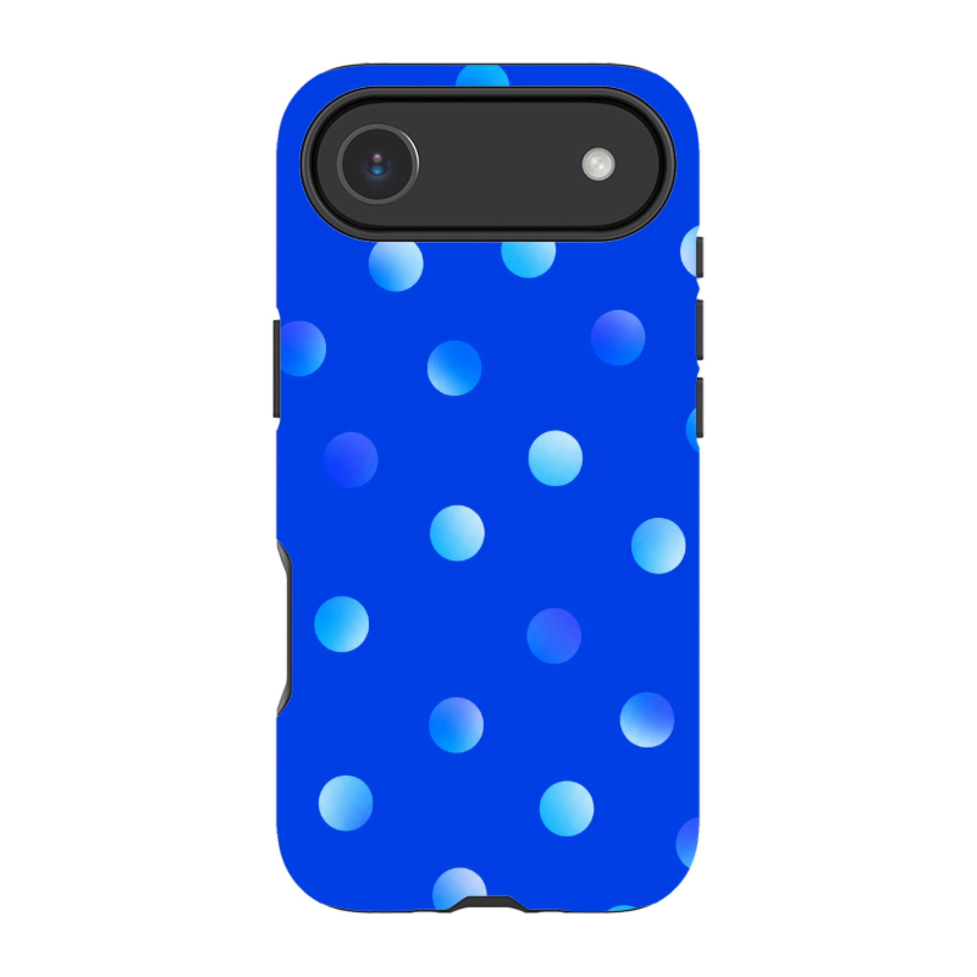 iPhone MagSafe Tough Case - Blue Polka Dot