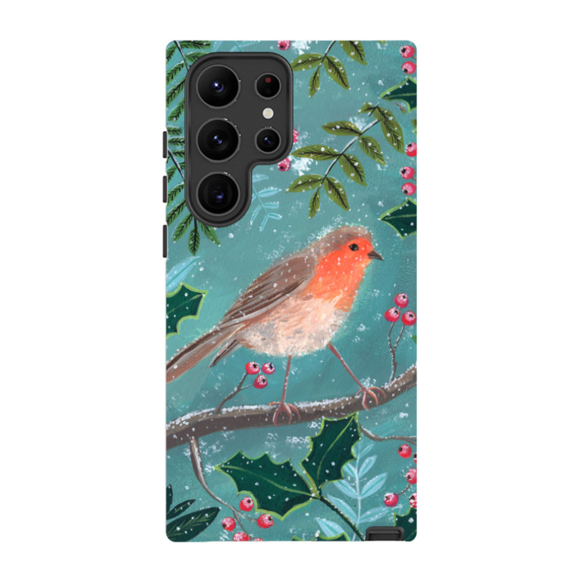 Samsung Tough Case - Christmas Robin By Mary Stubberfield