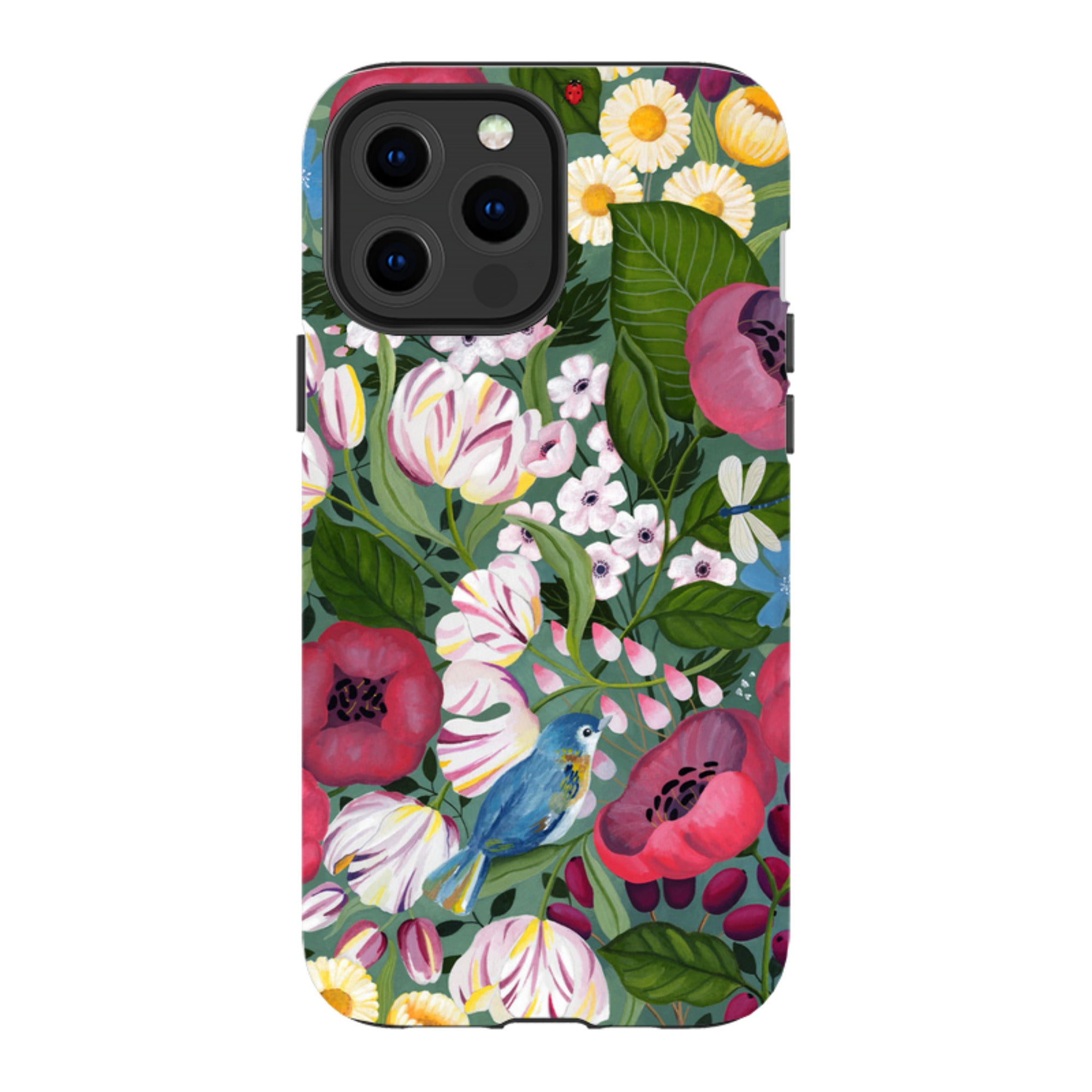 iPhone Tough Case - Bluebird Flowers By Bex Parkin
