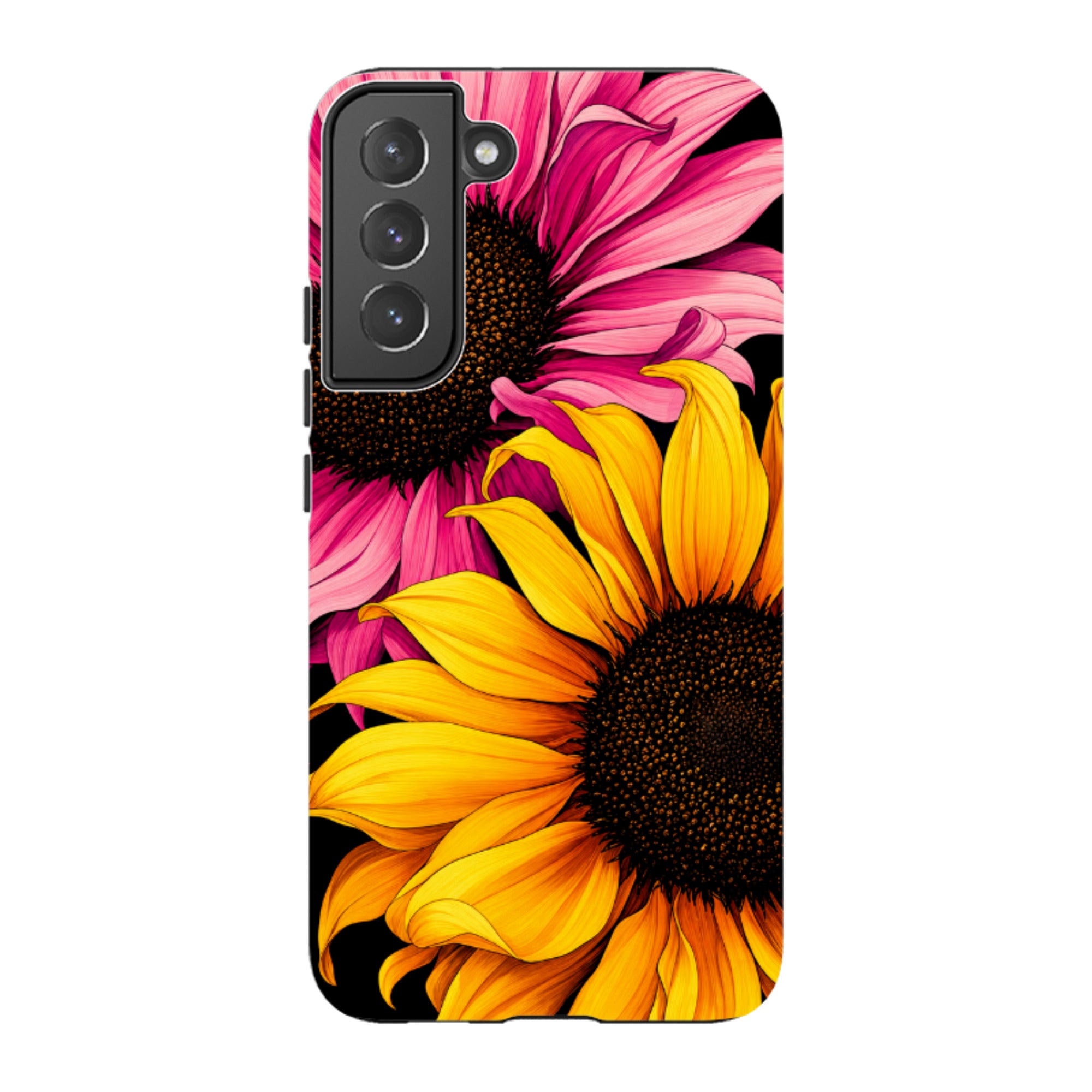 Samsung Tough Case - Yellow & Pink Sunflower