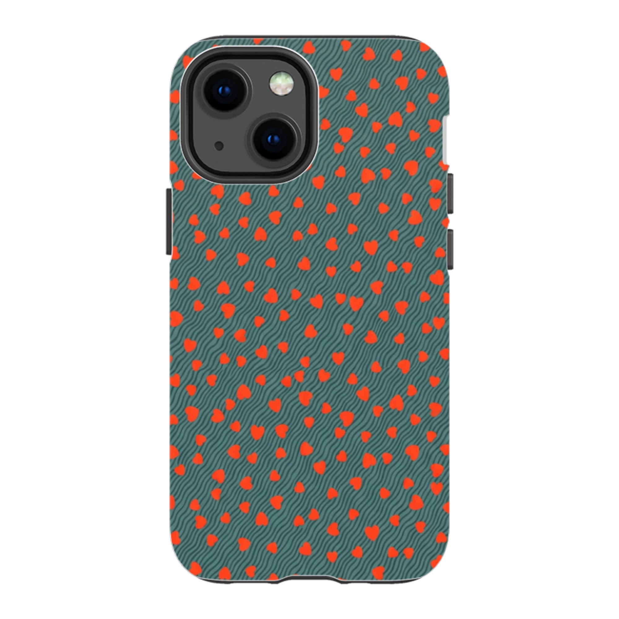 iPhone Tough Case - Red Hearts
