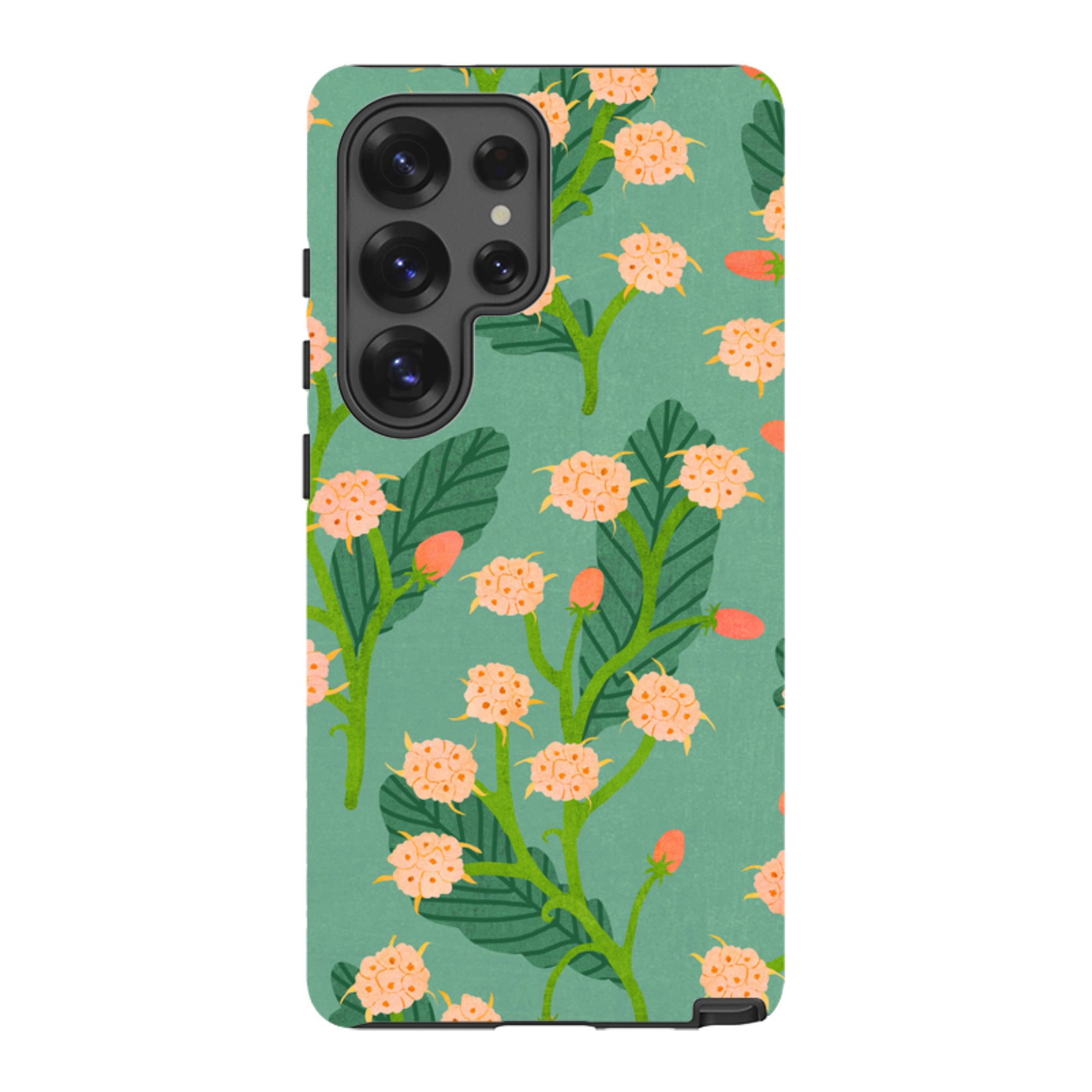 Samsung Tough Case - Summer Seeds Teal By Katherine Quinn