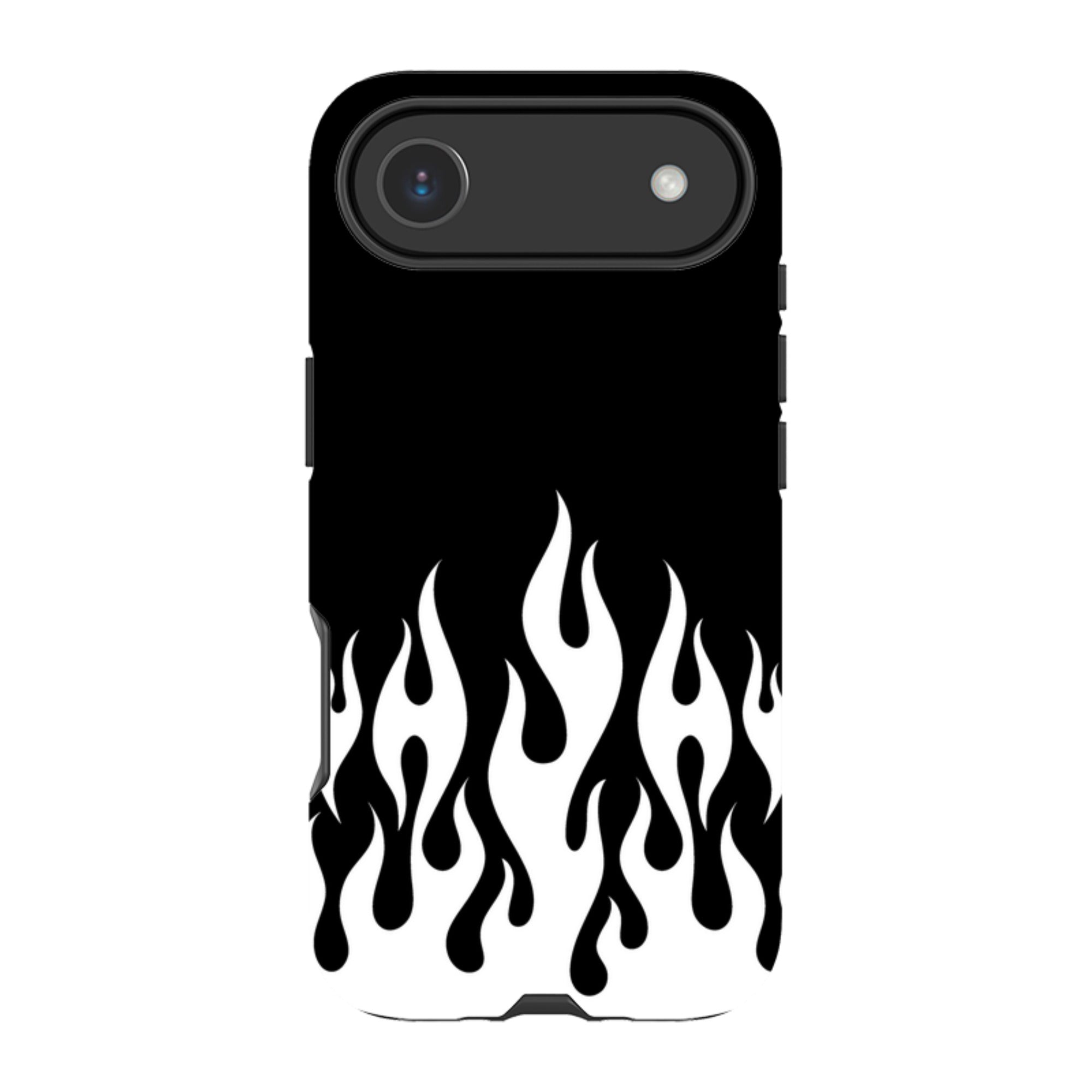 iPhone Tough Case - White Flames