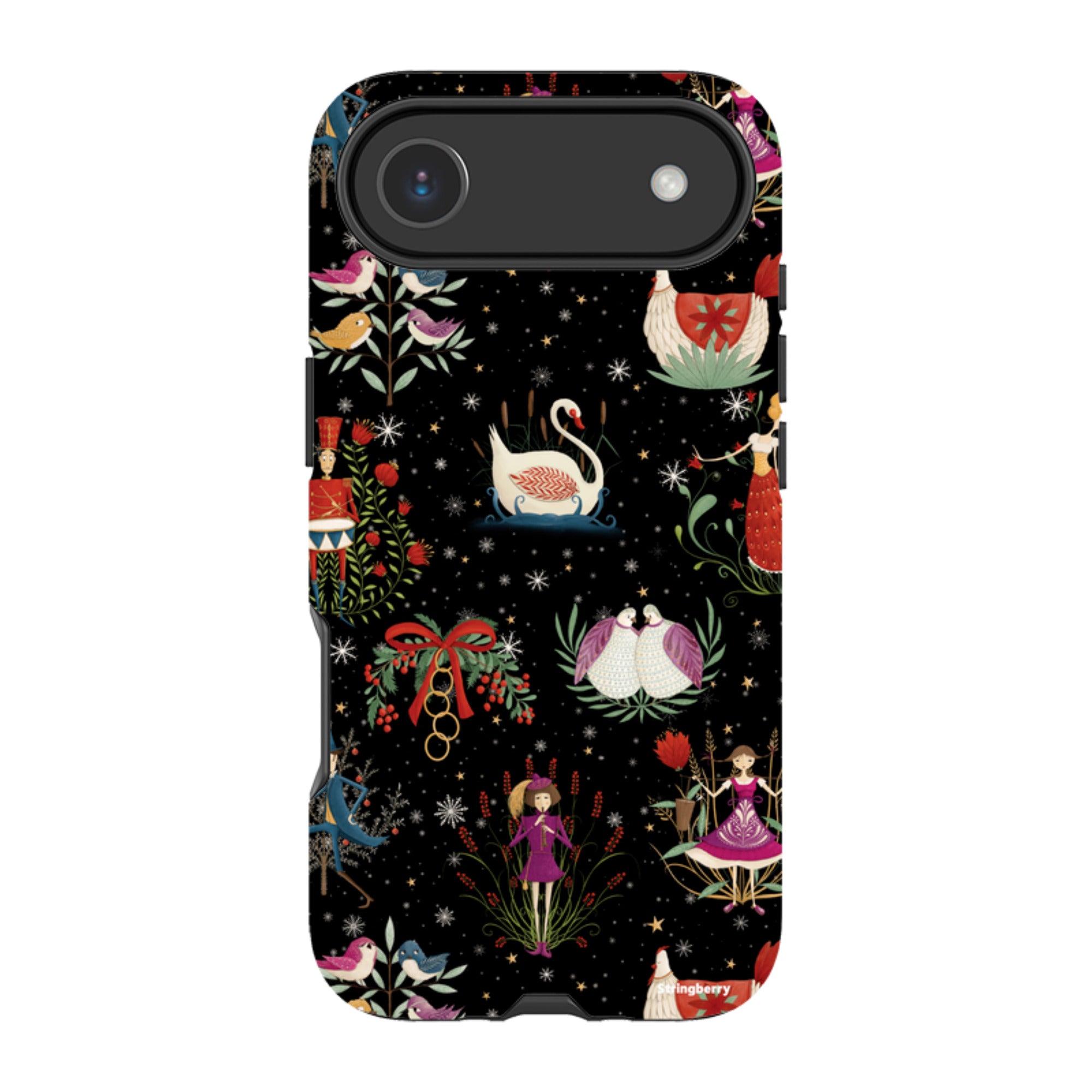 iPhone Tough Case - Twelve Days Black By Maja Lindberg
