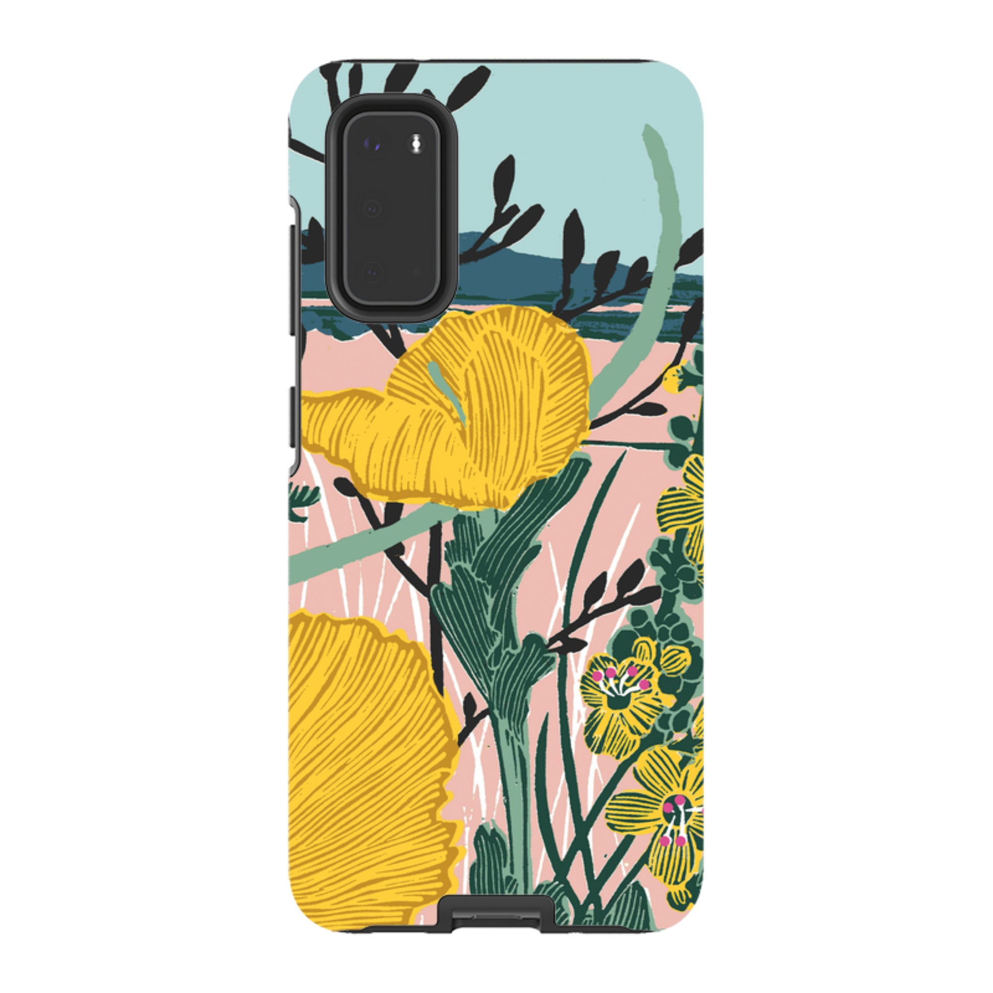 Samsung Tough Case - Yellow Poppies By Kate Heiss