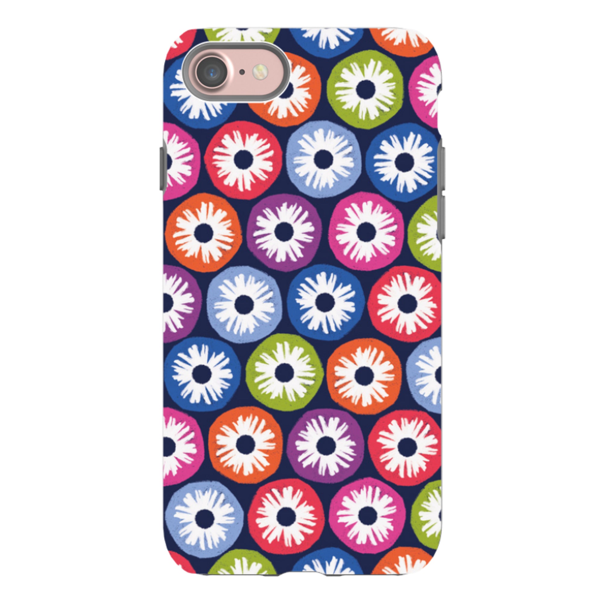 iPhone Tough Case - Penny Flowers Dark By Ali Brookes