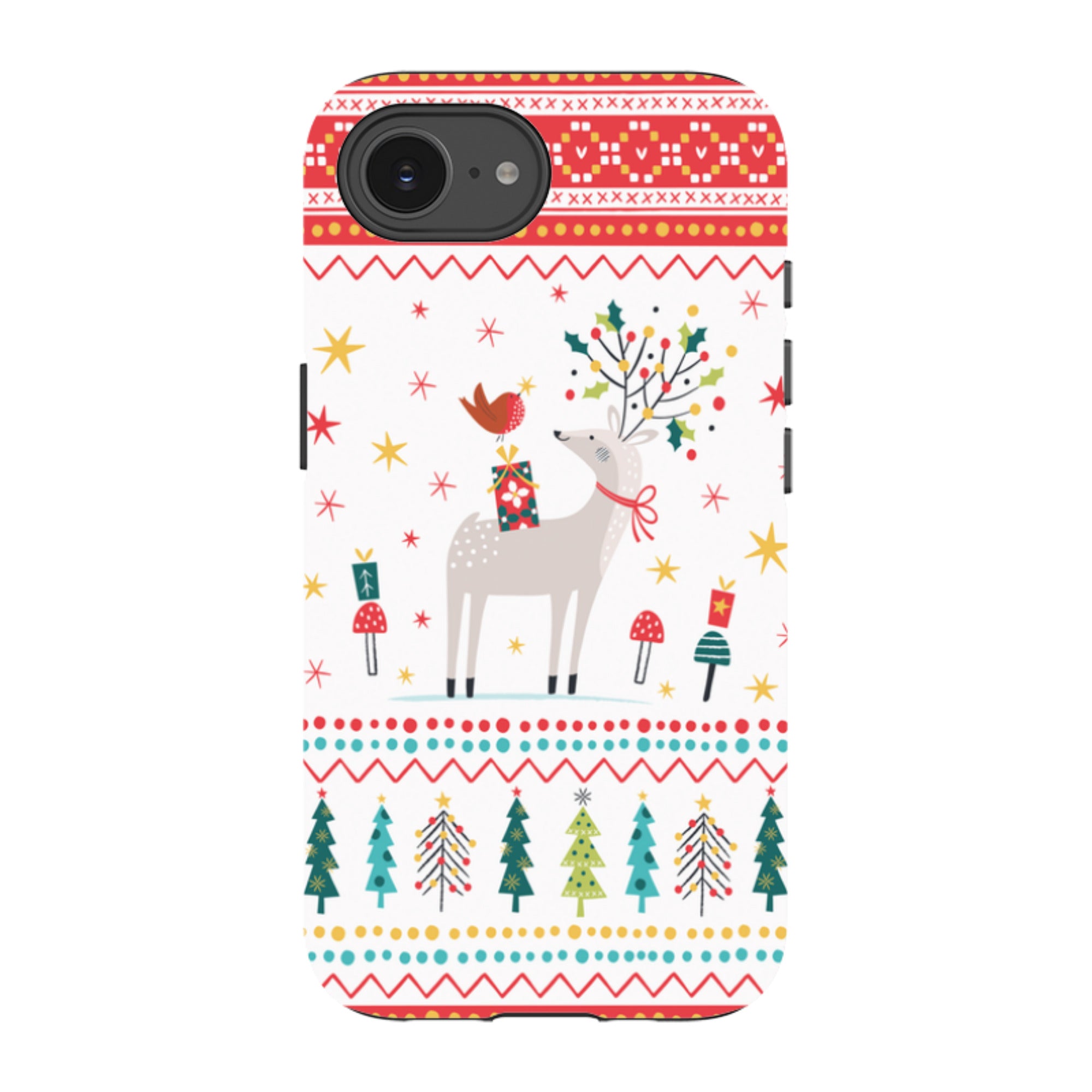 iPhone Tough Case - Deer and Robin By Ali Brookes