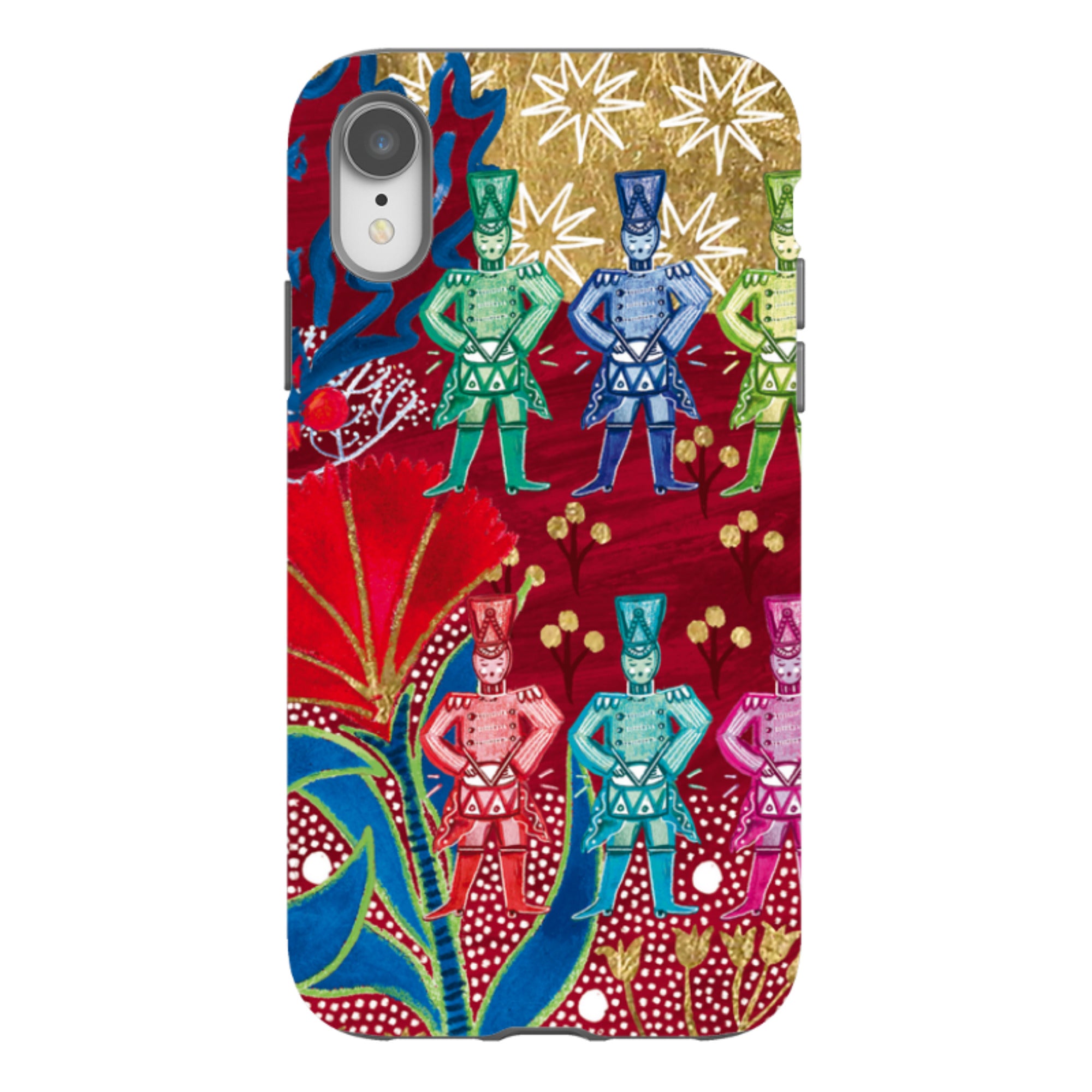 iPhone Tough Case - Drummers Drumming By Emma Frances Grant