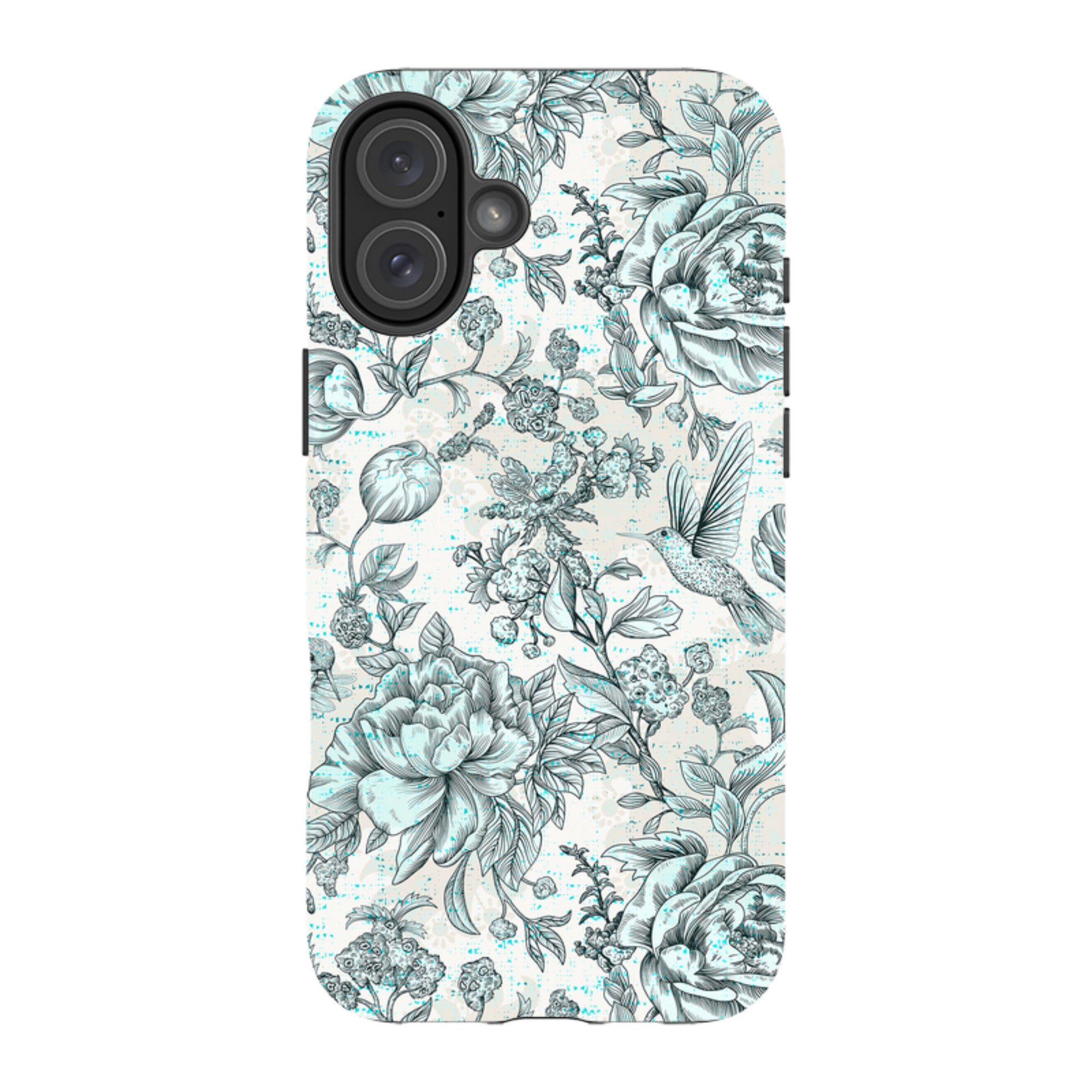 iPhone Tough Case - Blue Peonies