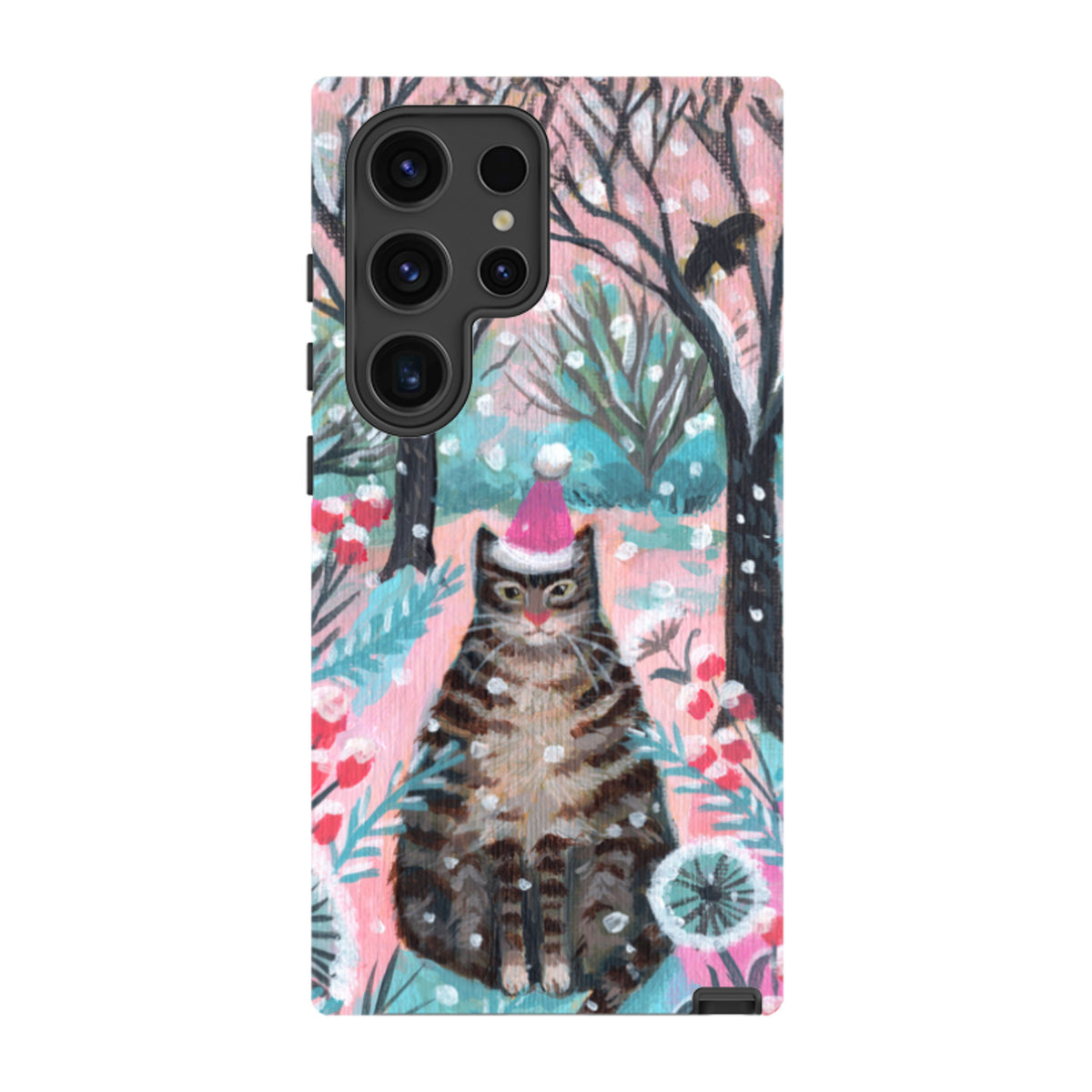 Samsung Tough Case - Snow Tabby By Mary Stubberfield