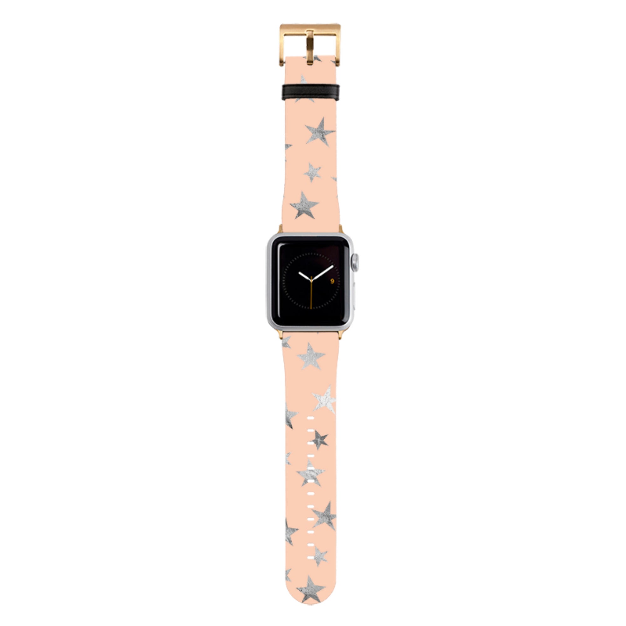 Pale and Silver Stars Apple Watch Strap