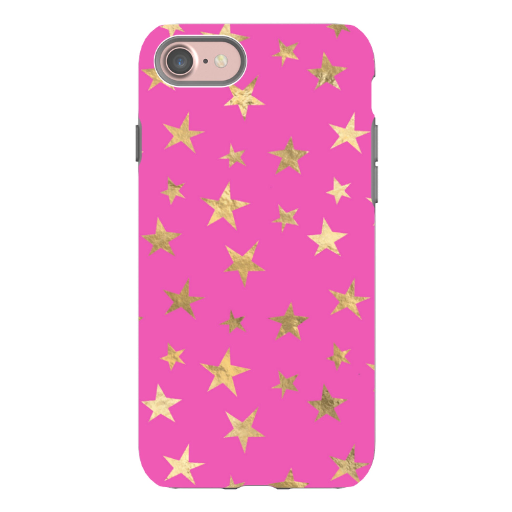 iPhone Tough Case - Pink and Gold Stars