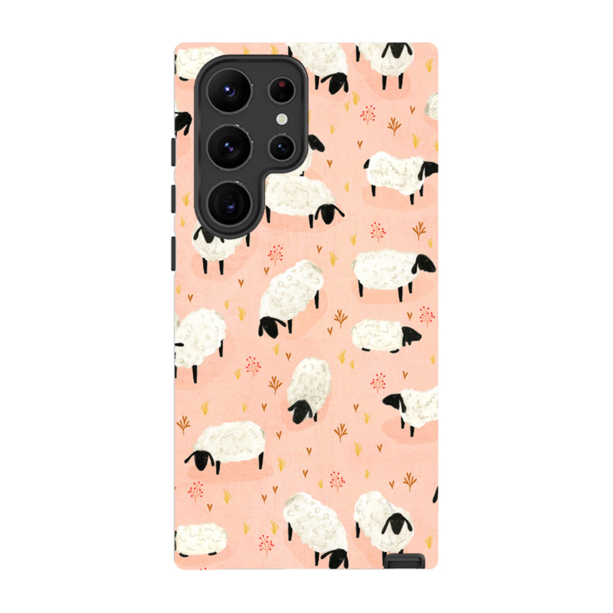 Samsung Tough Case - Sheep Pink By Katherine Quinn