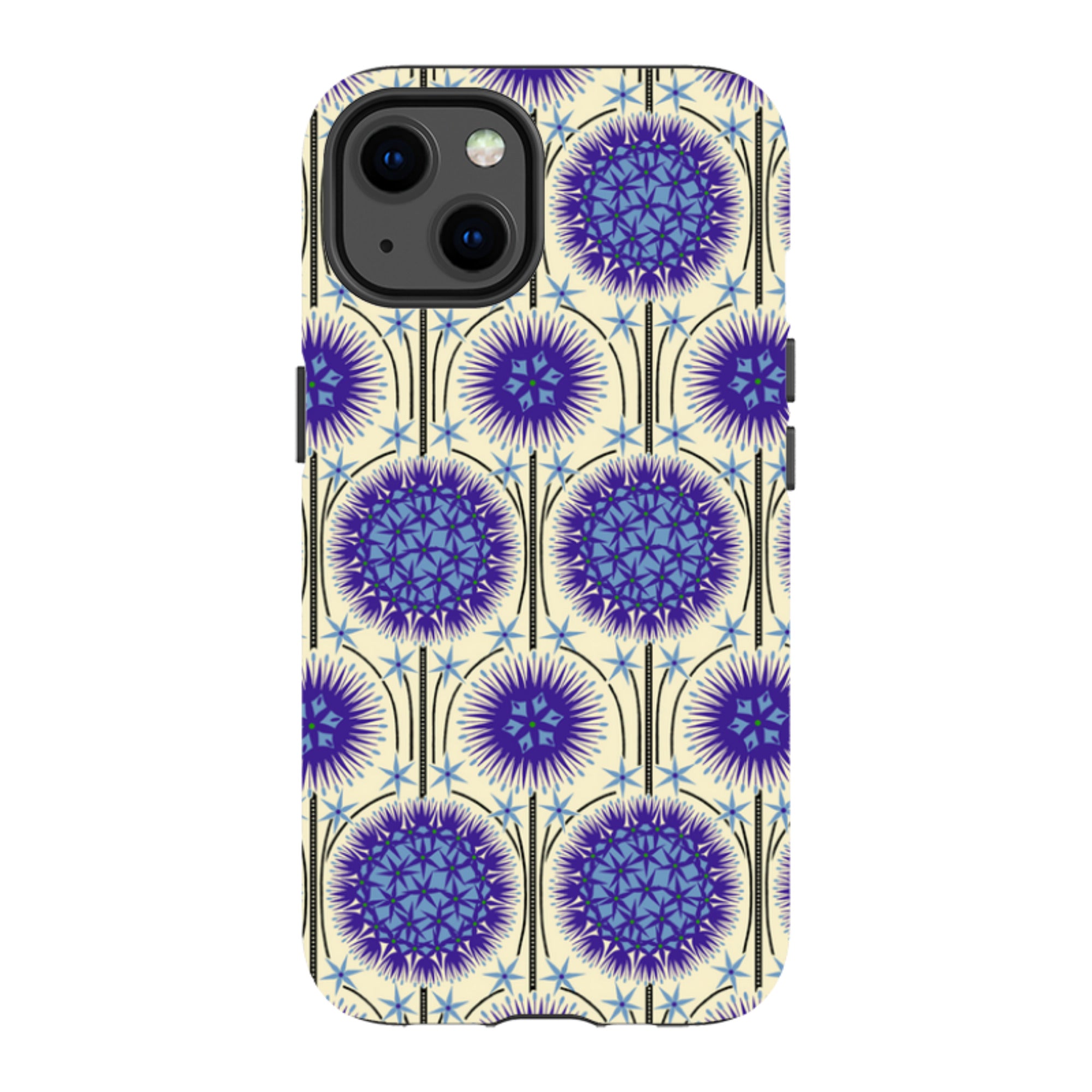 iPhone MagSafe Tough Case - Allium Cream By Cressida Bell