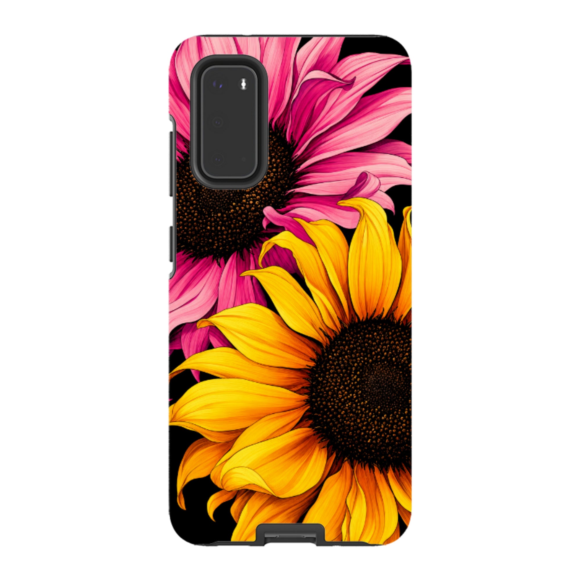 Samsung Tough Case - Yellow & Pink Sunflower
