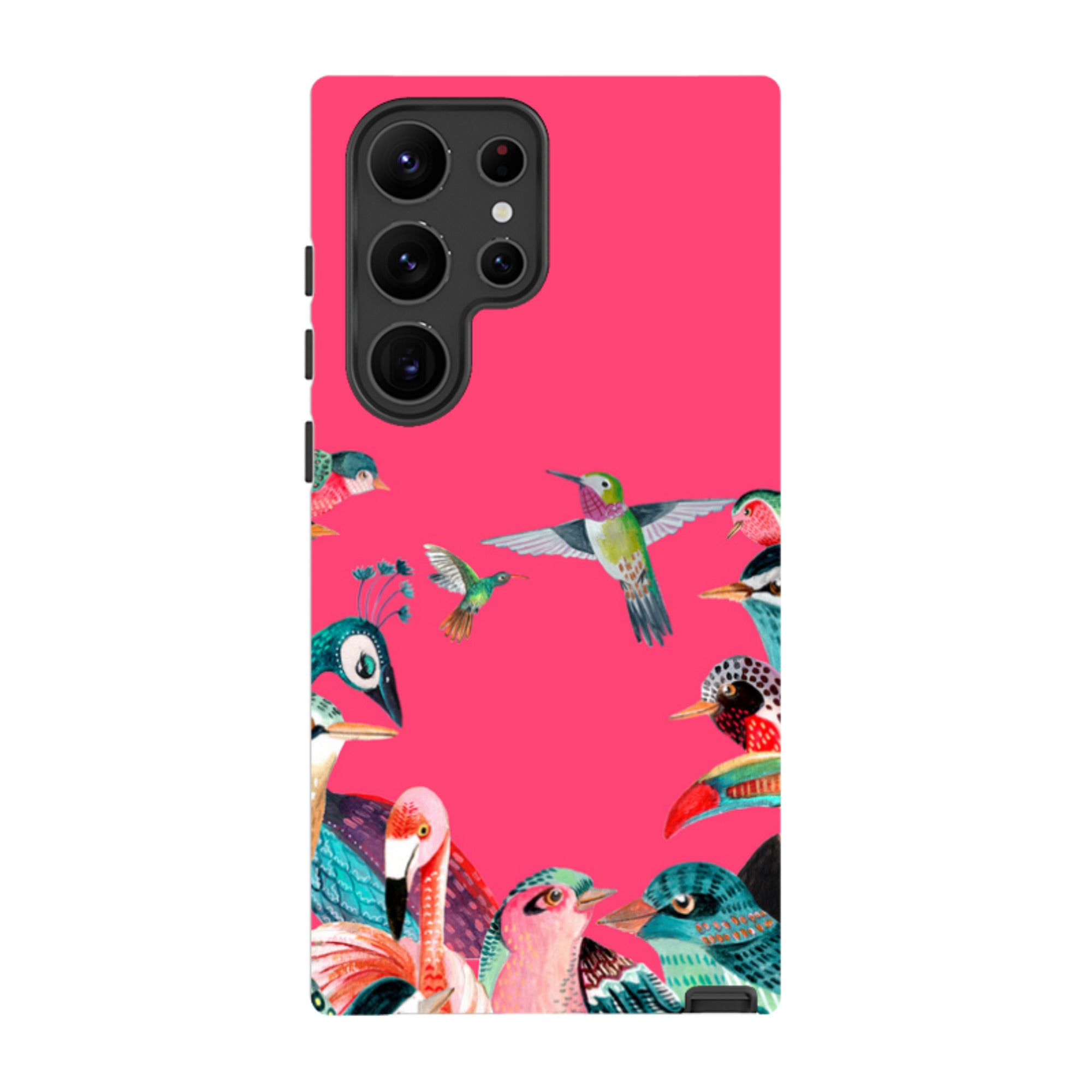 Samsung Tough Case - Pink Birds By Caroline Bonne Muller