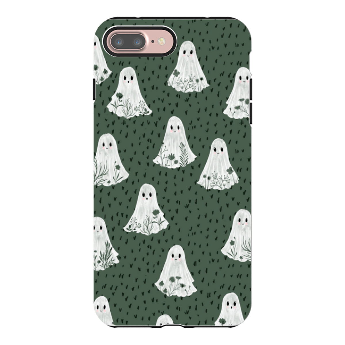 iPhone Tough Case - Floral Ghosts - Pine By Katherine Quinn