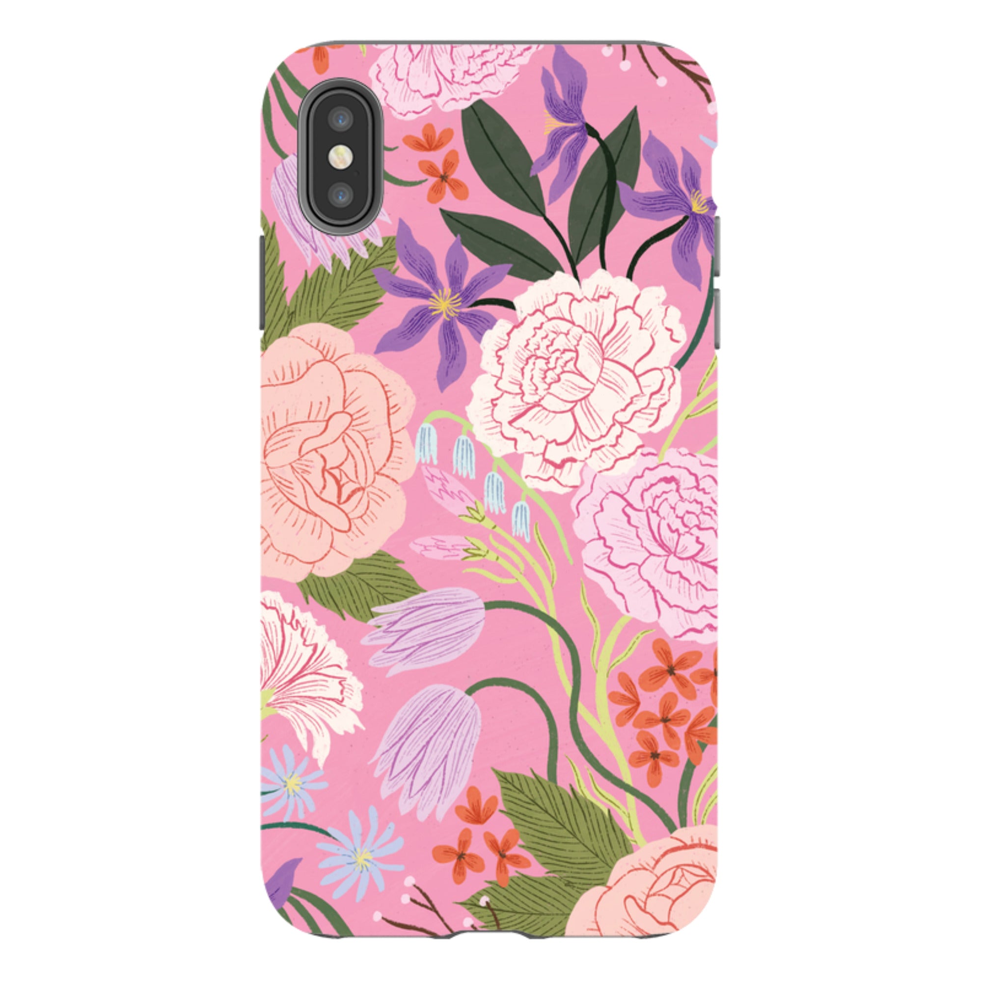 iPhone Tough Case - All Over Blooms By Meghann Rader