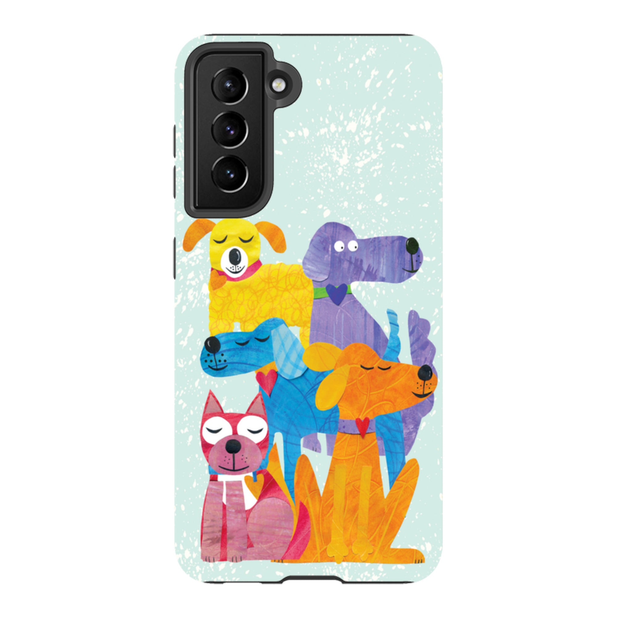 Samsung Tough Case - Patch Work Pups By Tracey English