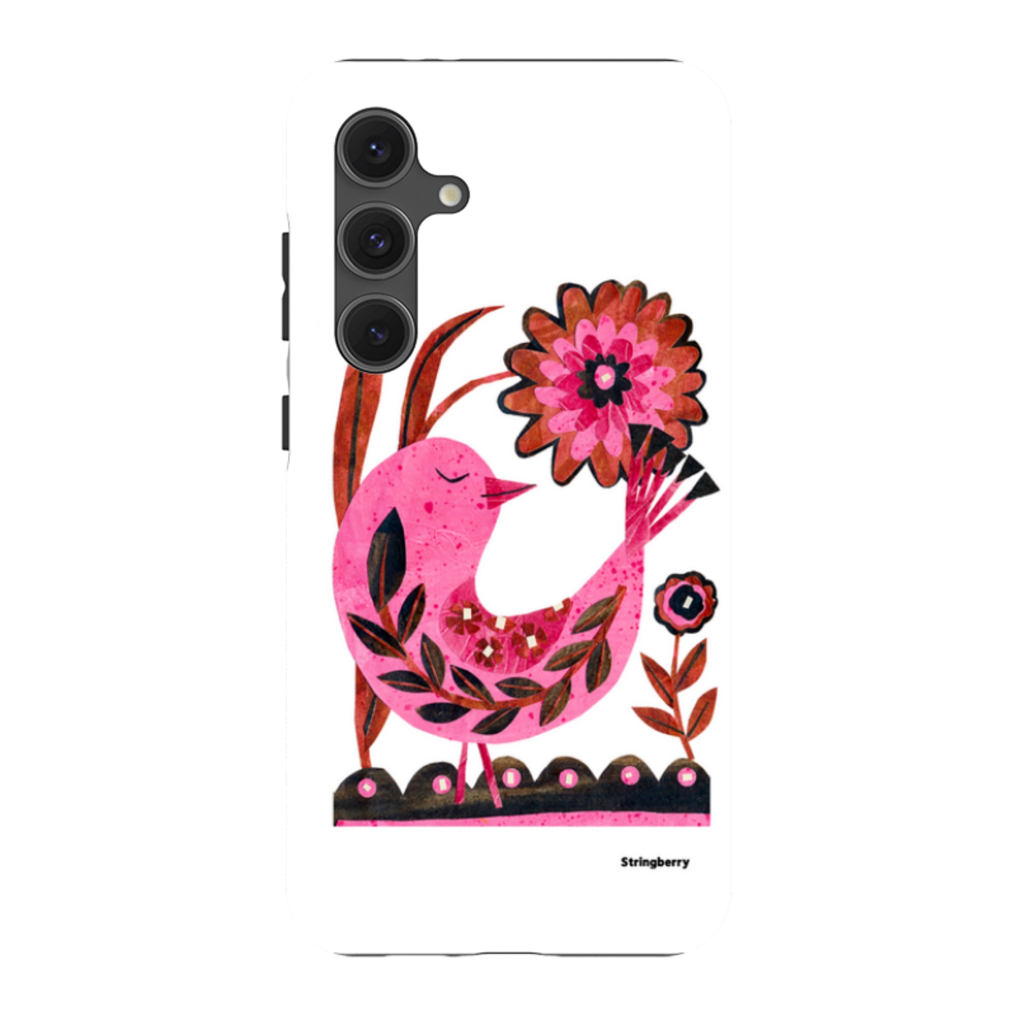 Samsung Tough Case - Folk Floral Bird By Tracey English