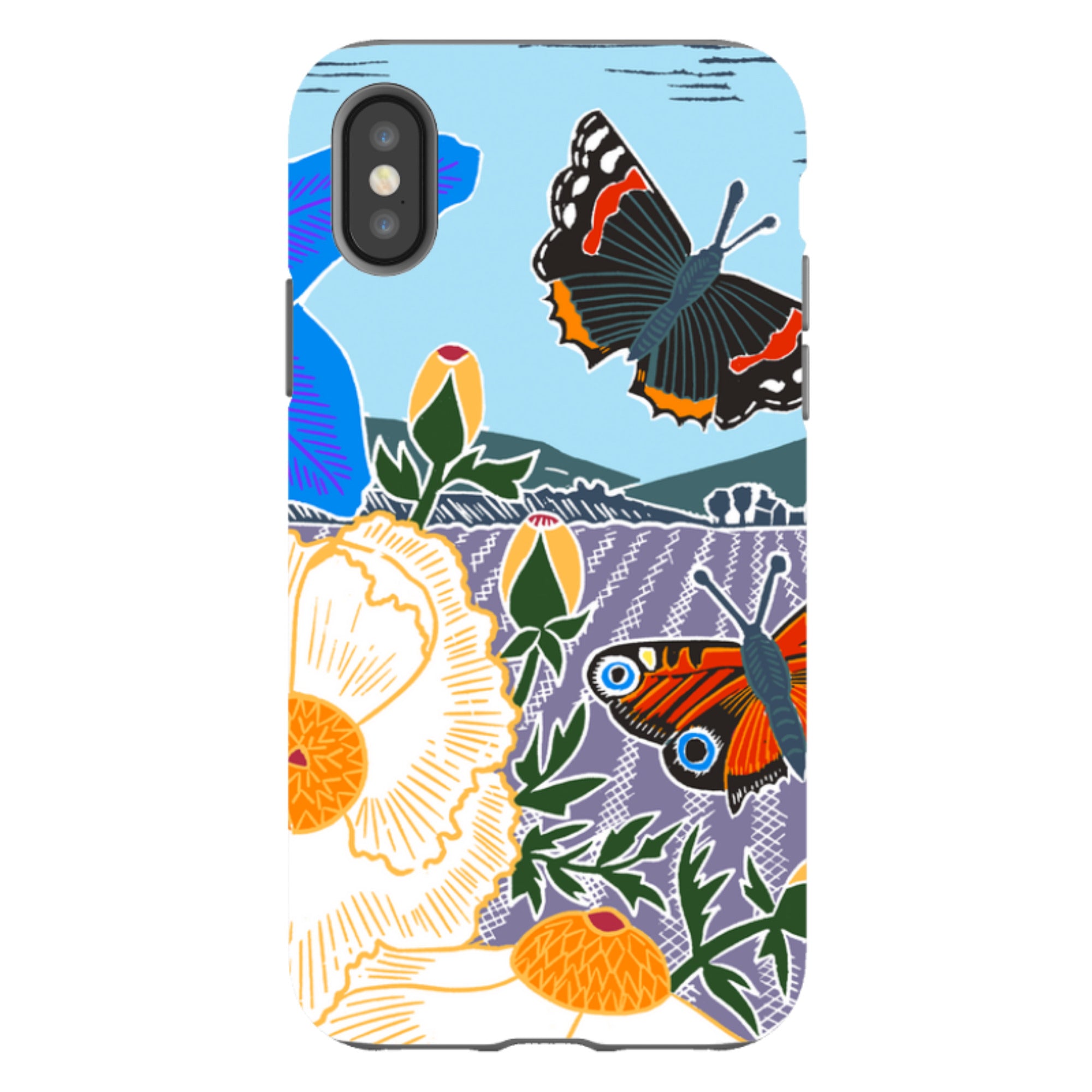 iPhone Tough Case - Bold Butterflies By Kate Heiss