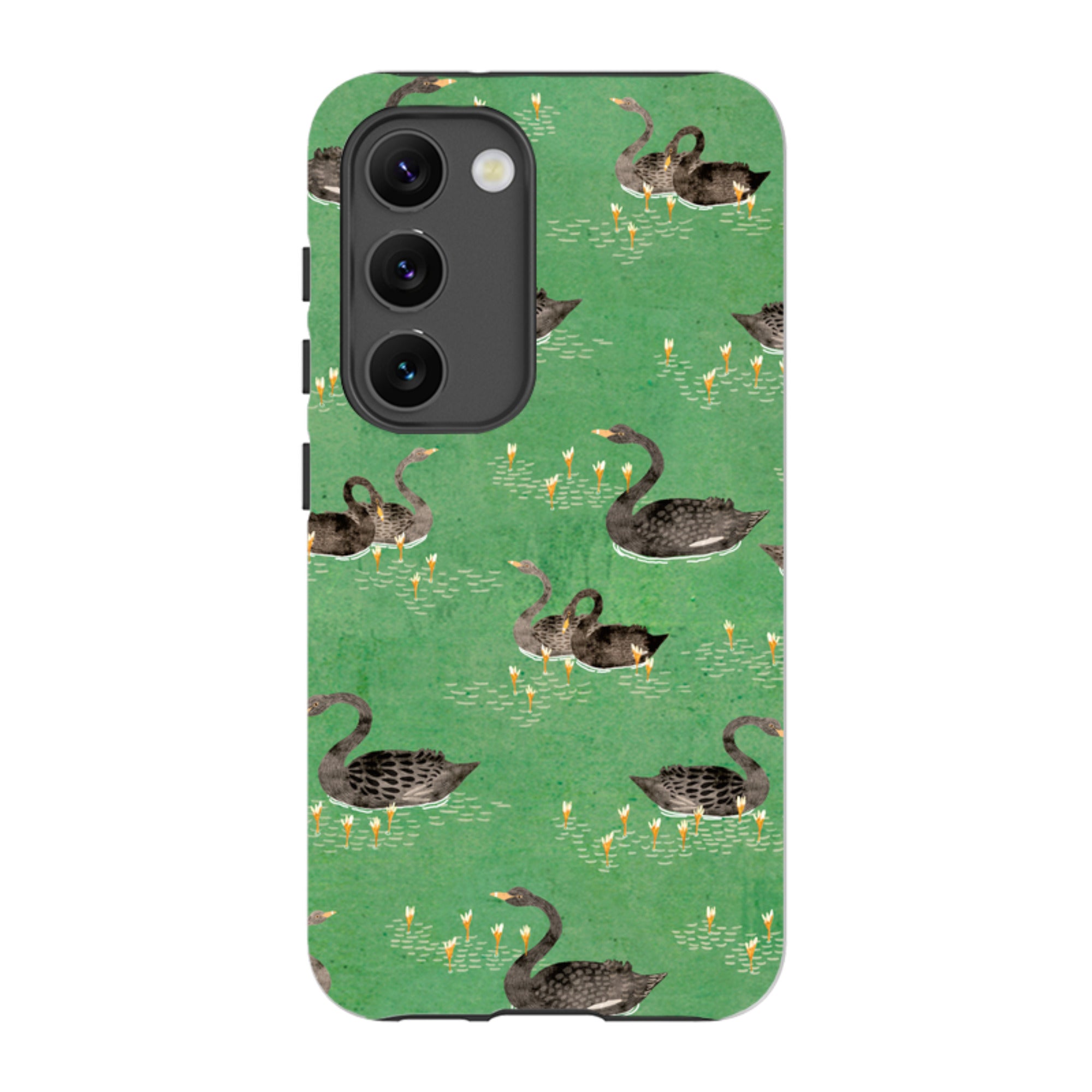 Samsung Tough Case - Swans Green By Katherine Quinn