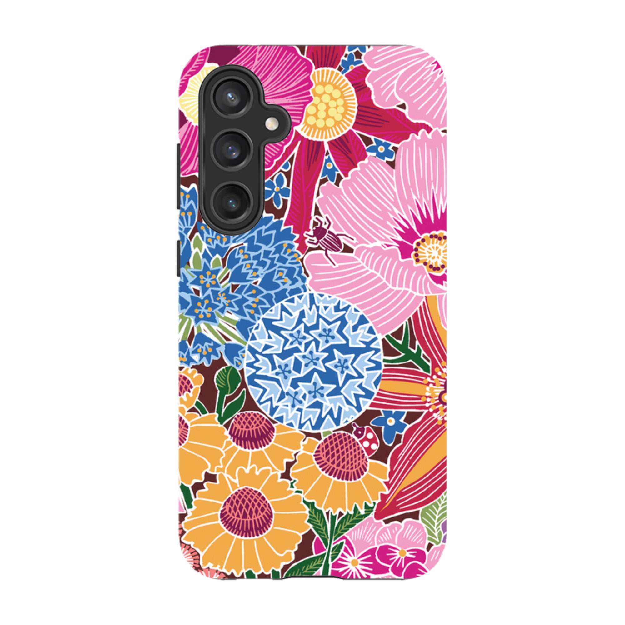 Samsung Tough Case - Jigsaw Floral 2 By kate Heiss
