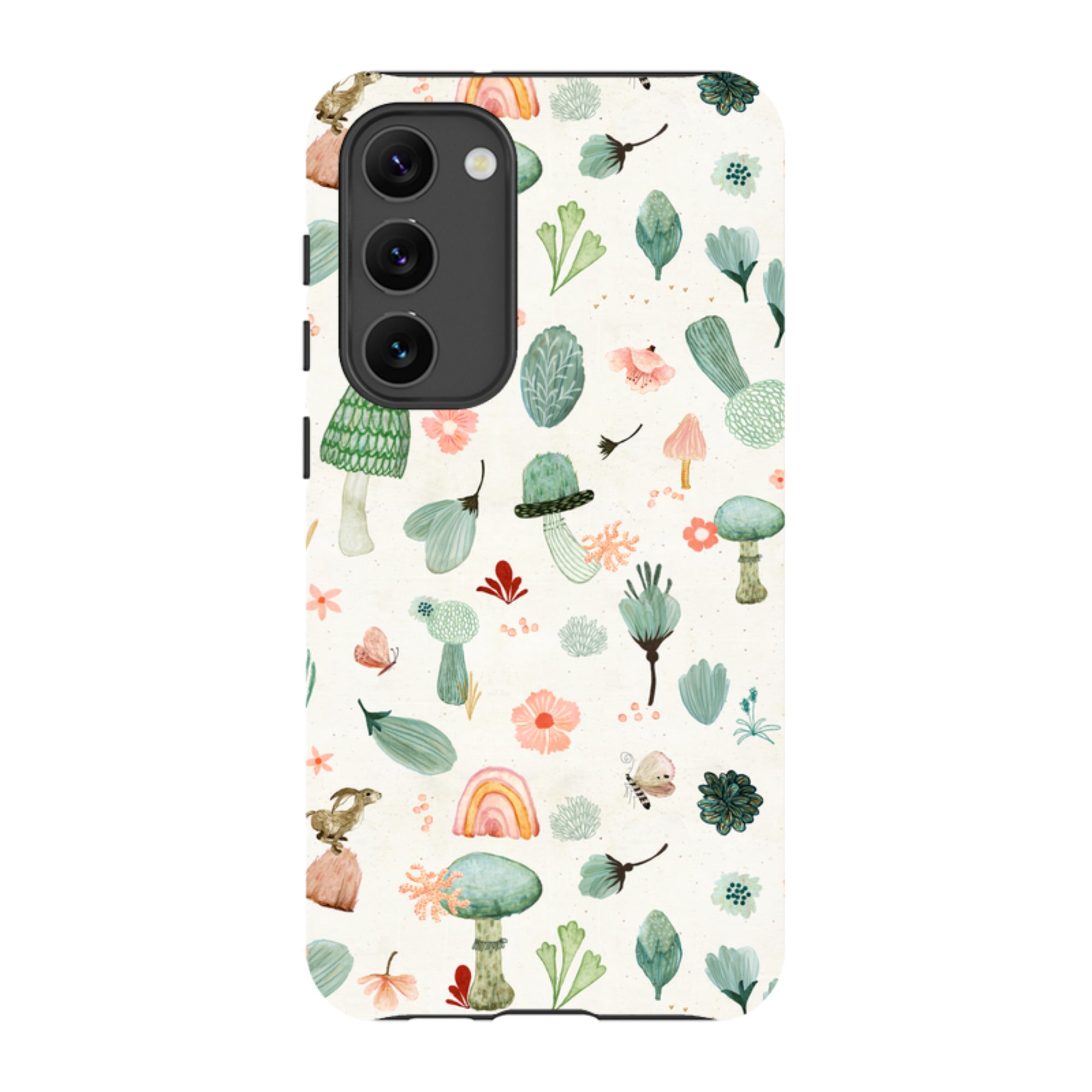 Samsung Tough Case - Mushroom World Cream By Katherine Quinn