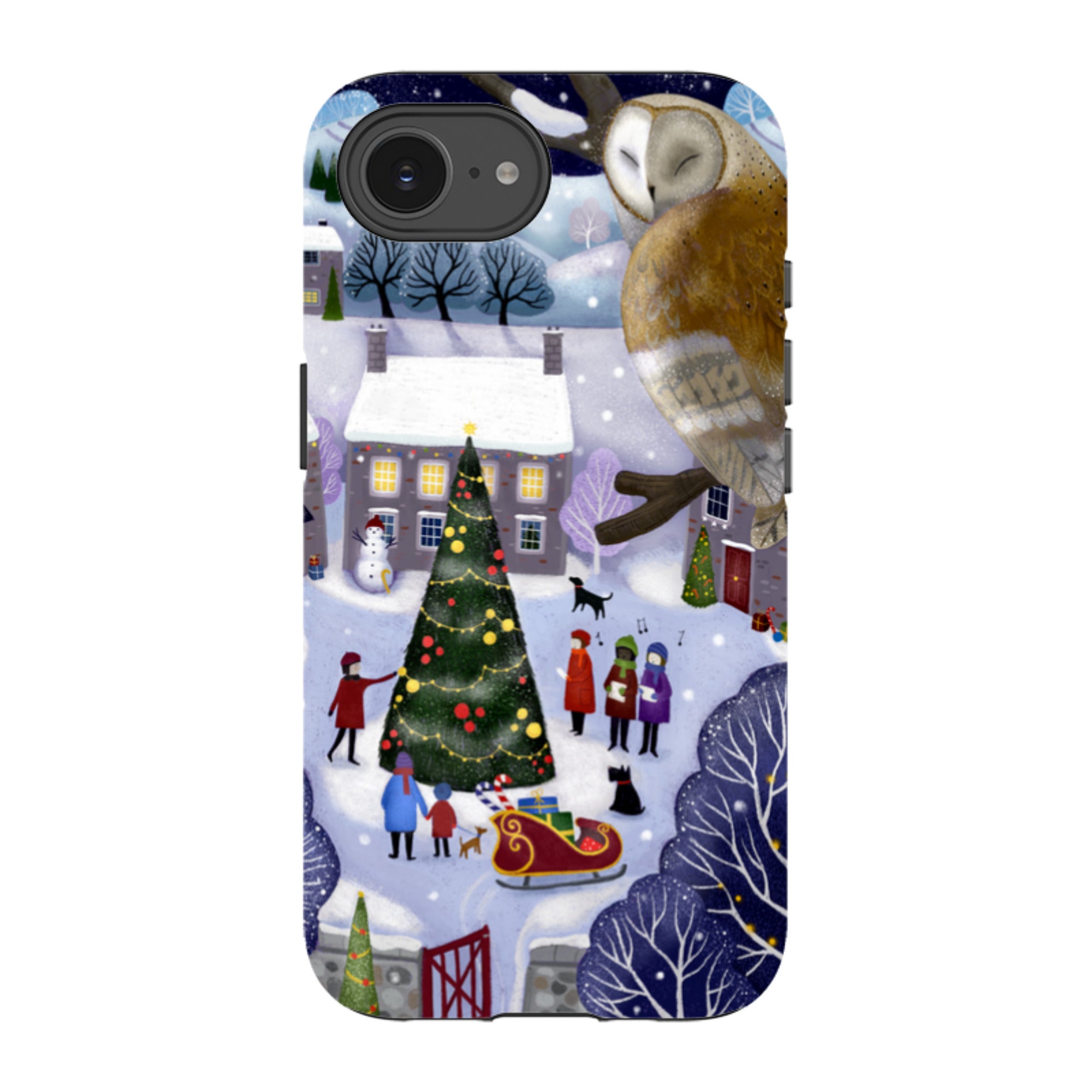 iPhone Tough Case - Advent Owl By Bex Parkin