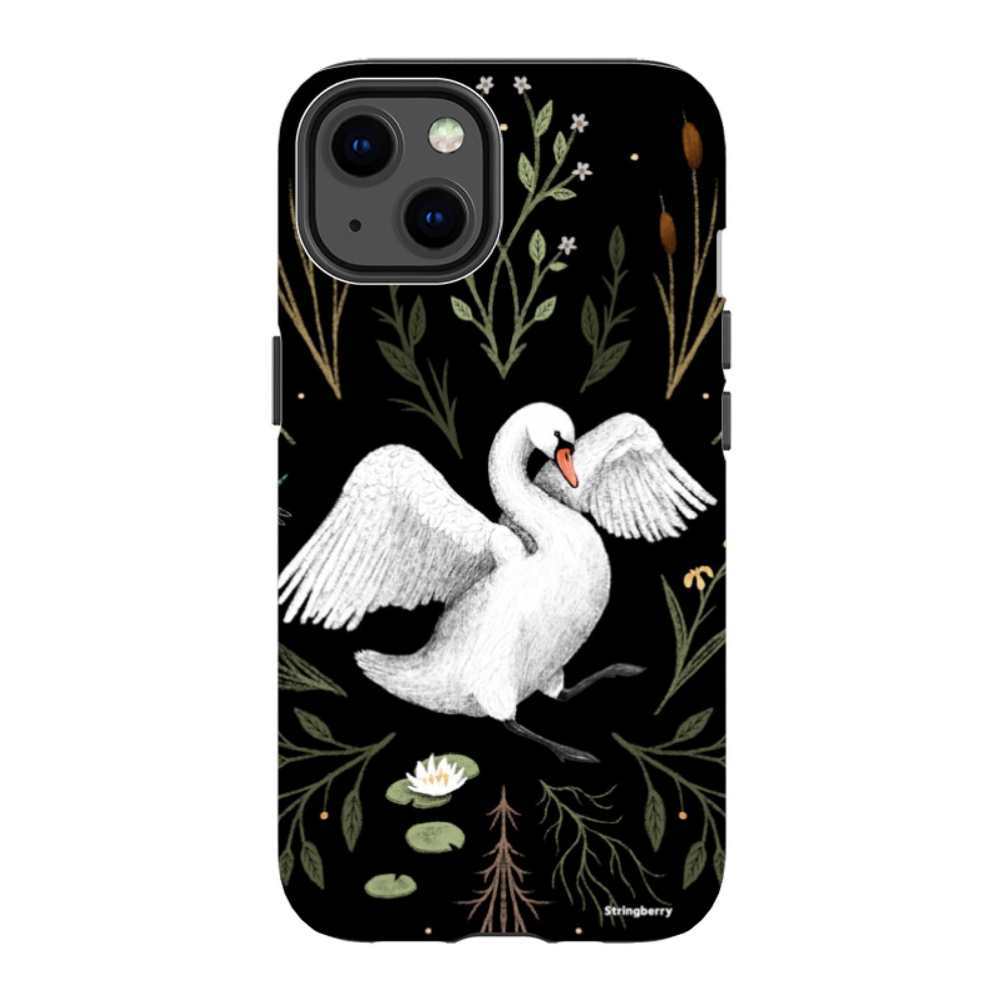 iPhone MagSafe Tough Case -  Swan By Anna Stead