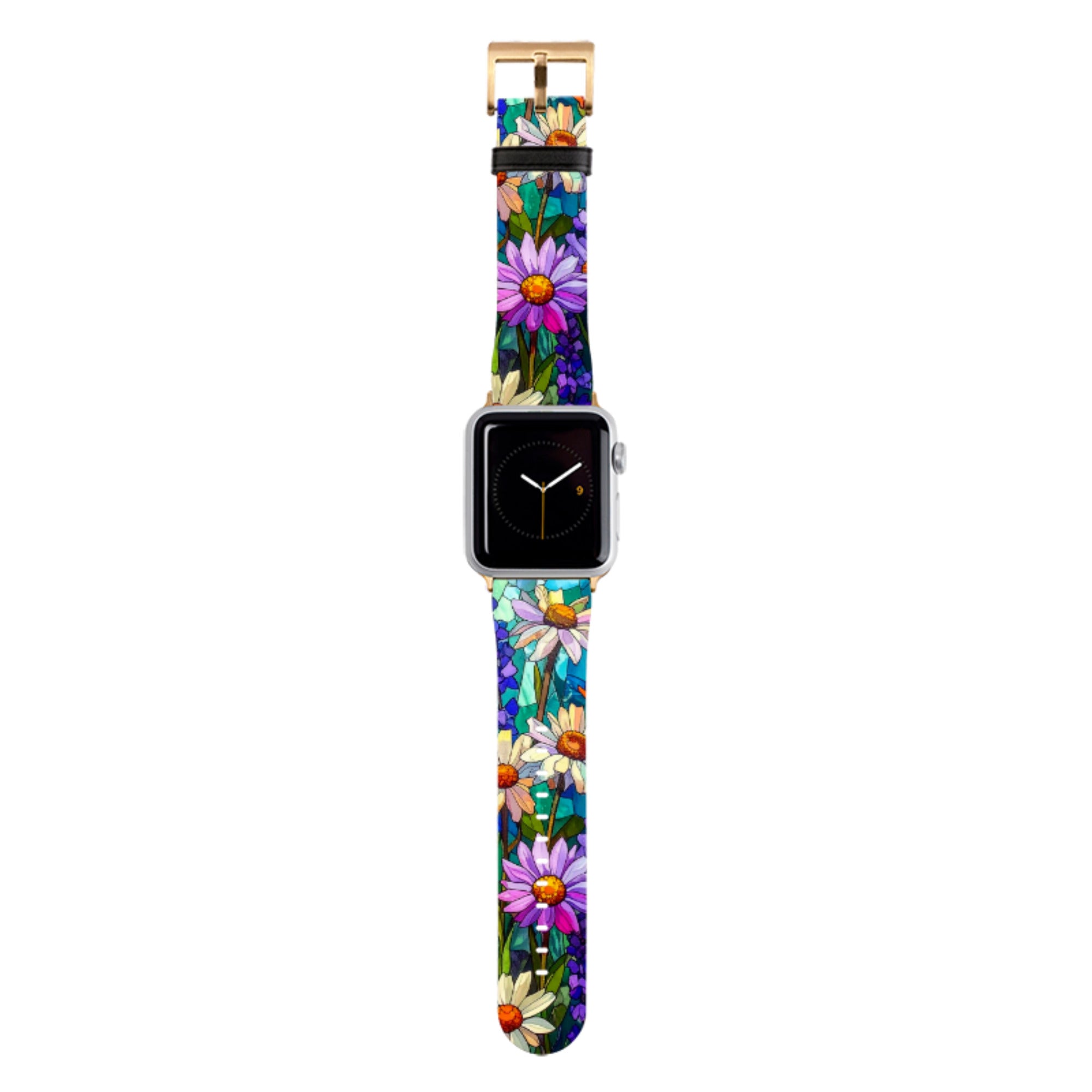 Purple Daisies Apple Watch Strap
