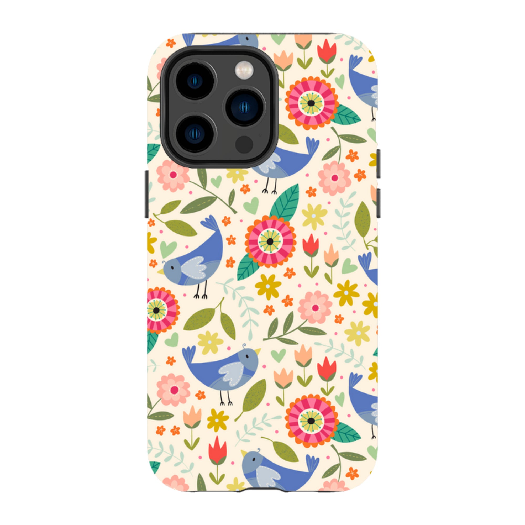 iPhone Tough Case - Bird Pattern I By Suzy Taylor