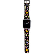Dark Floral Apple Watch Strap By Helen Ahpornsiri
