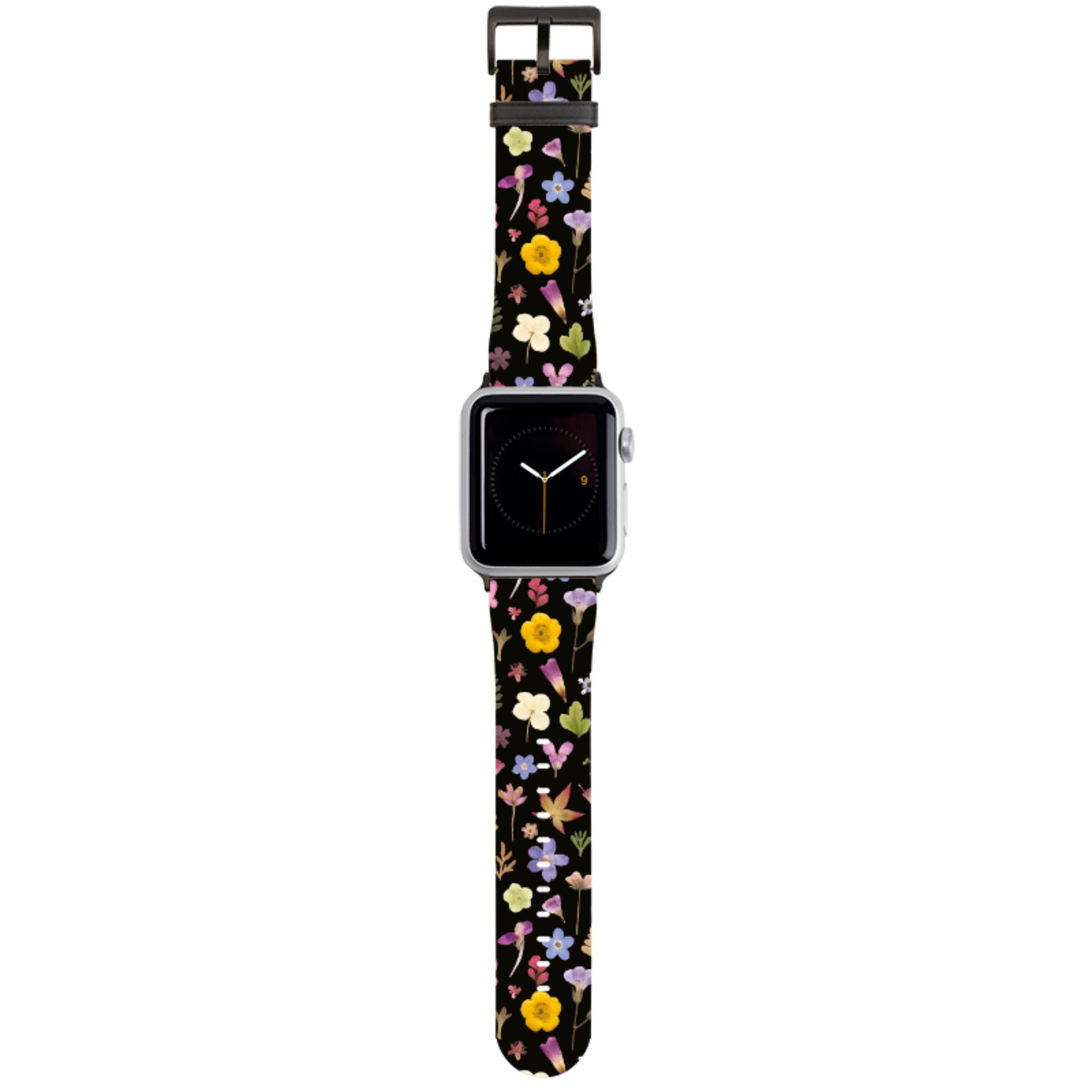 Dark Floral Apple Watch Strap By Helen Ahpornsiri