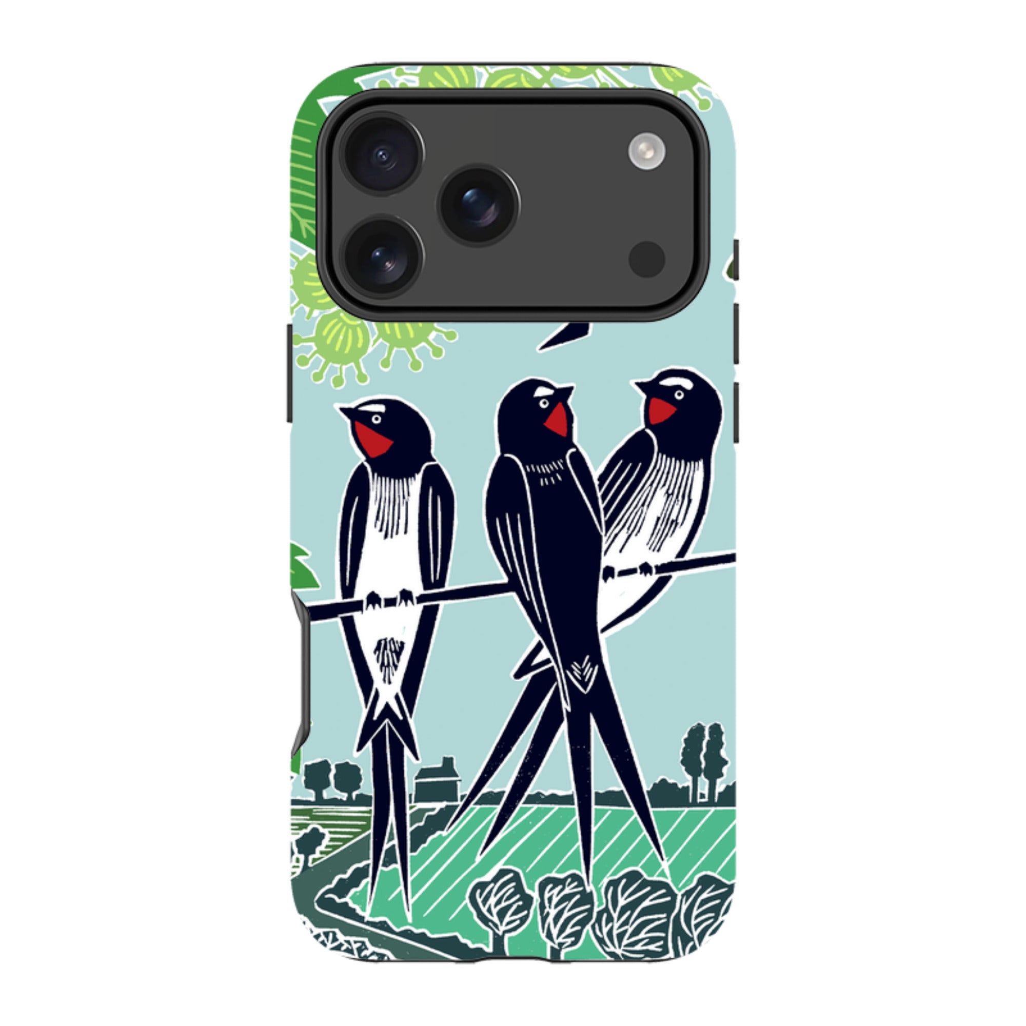 iPhone Tough Case - Swallows By Kate Heiss