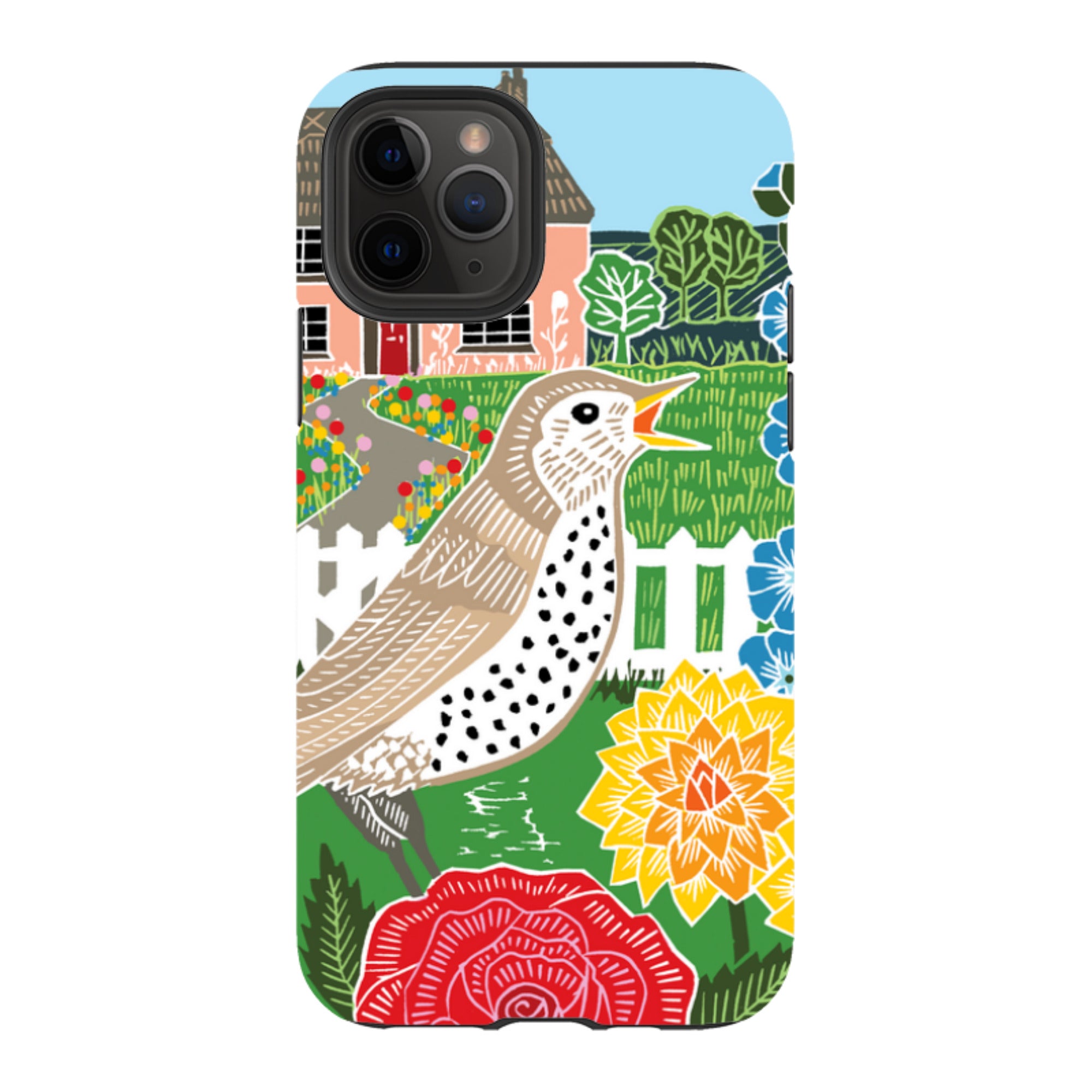 iPhone Tough Case - Cottage Garden By Kate Heiss
