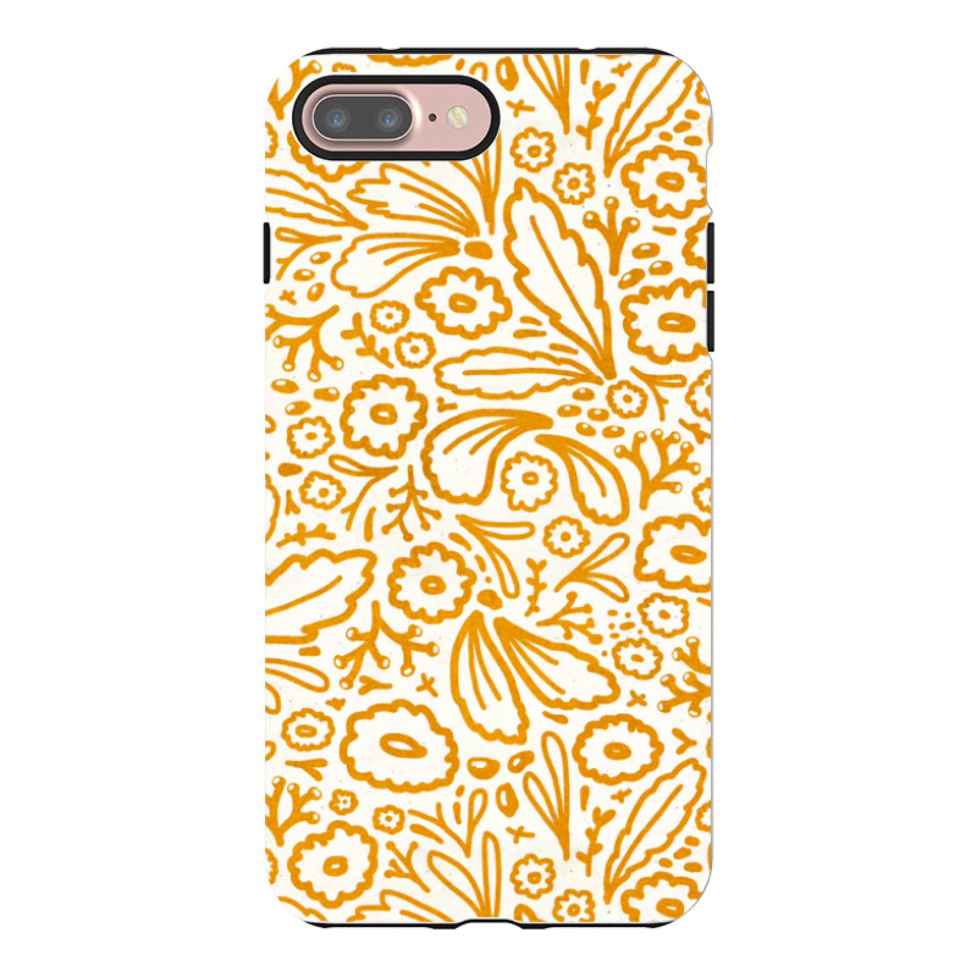 iPhone Tough Case - Wind Fall Mustard By Katherine Quinn