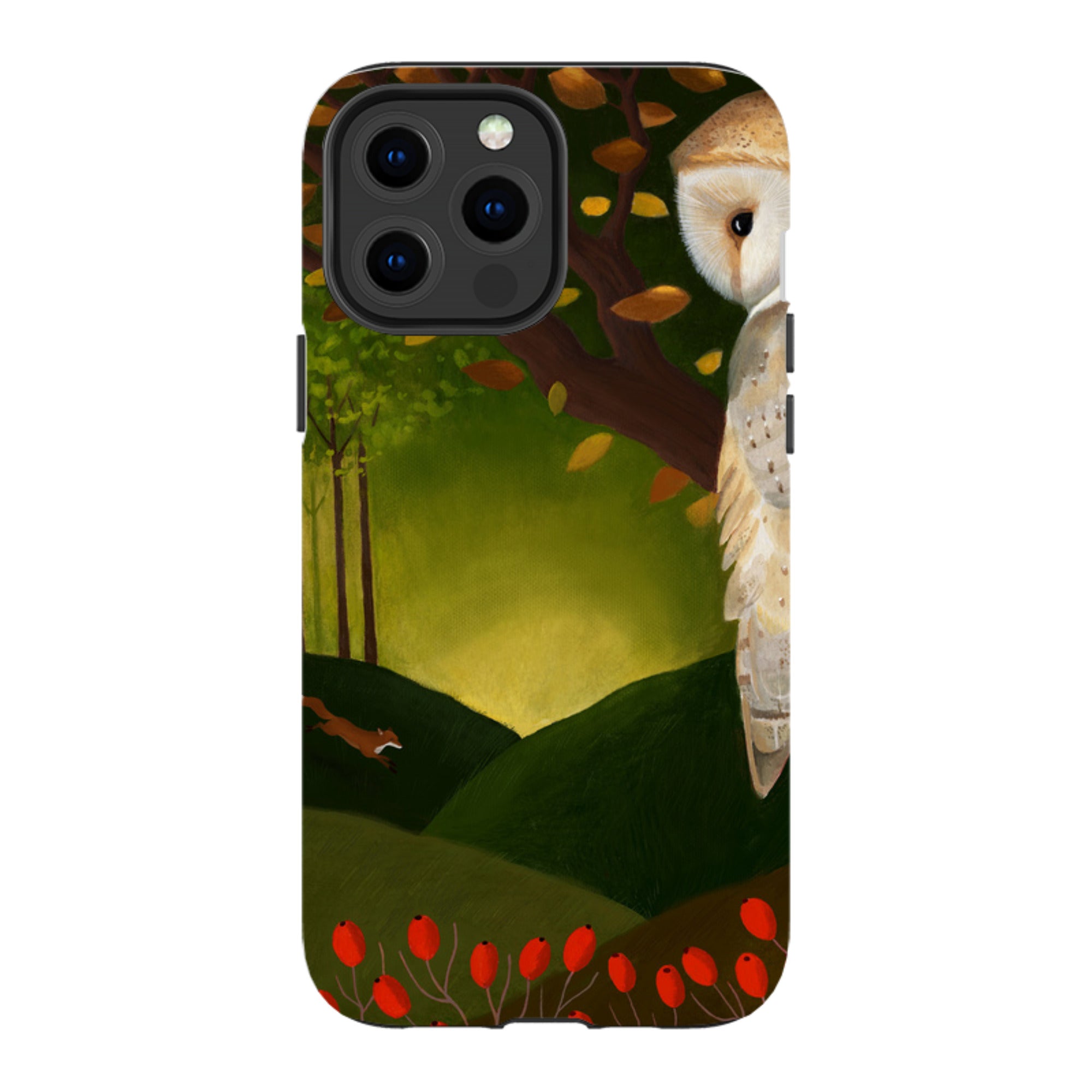 iPhone Tough Case - Autumn Owl And Fox By Bex Parkin