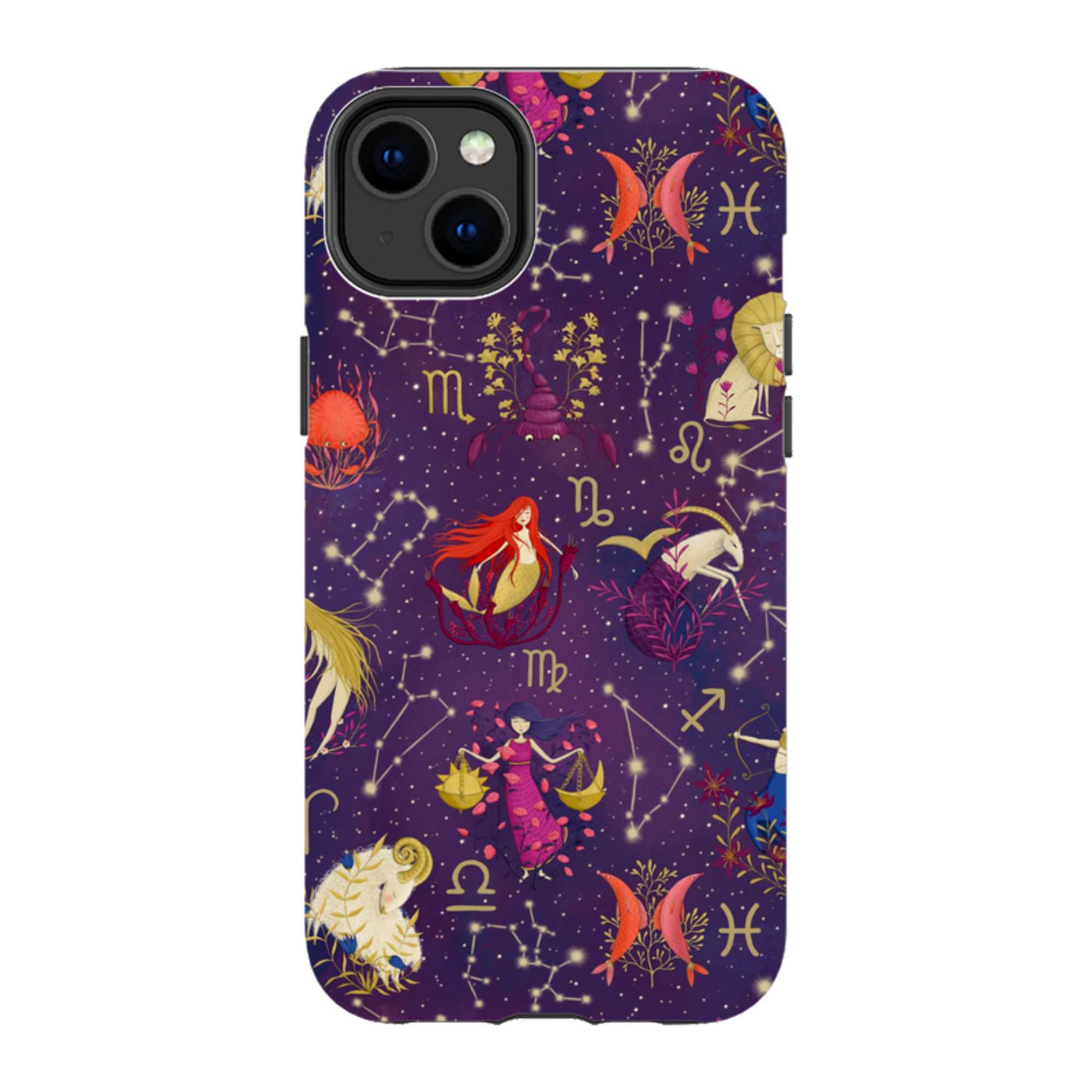 iPhone Tough Case - Zodiac Pattern By Maja Lindberg
