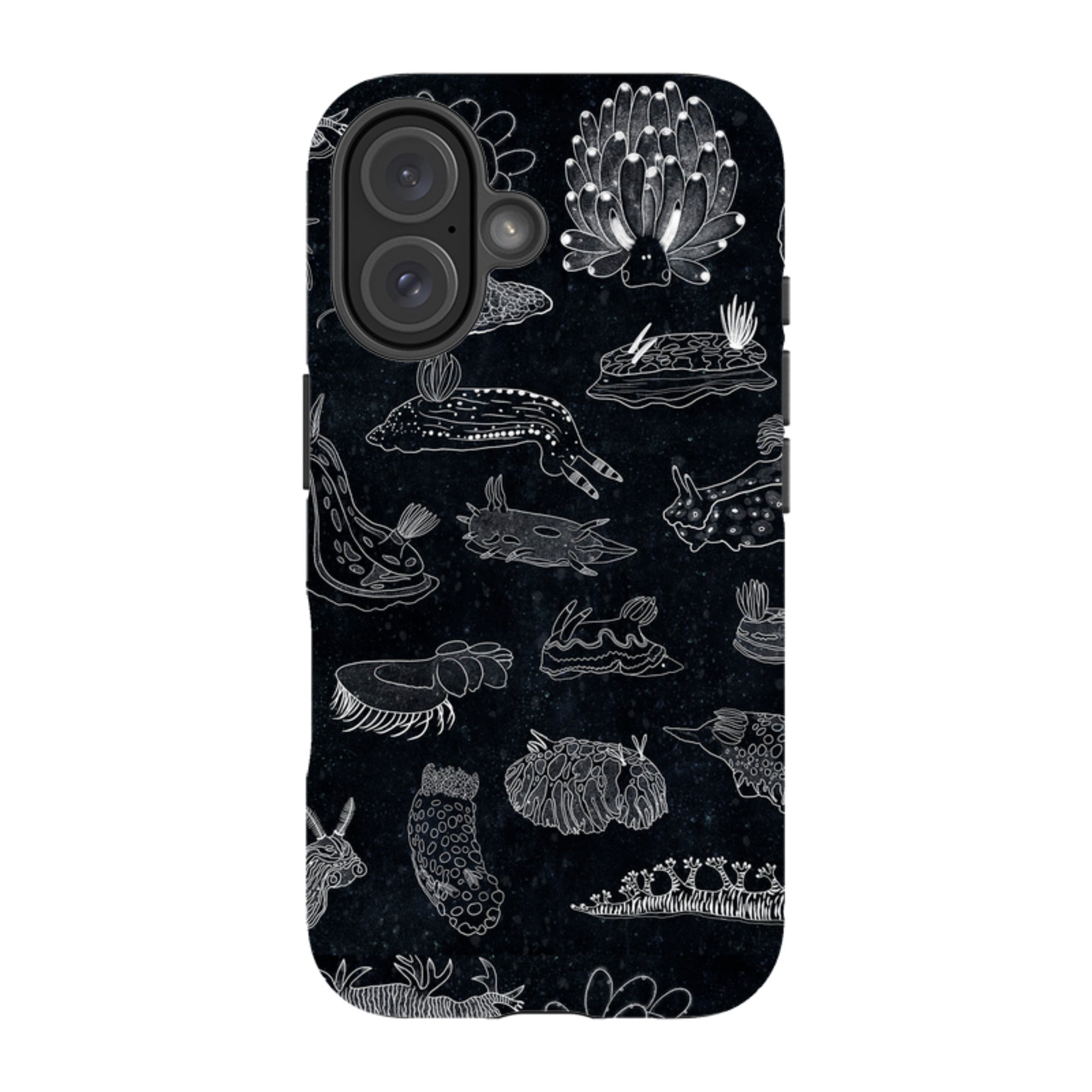 iPhone Tough Case - Nudibranch Line Drawing By Katherine Quinn
