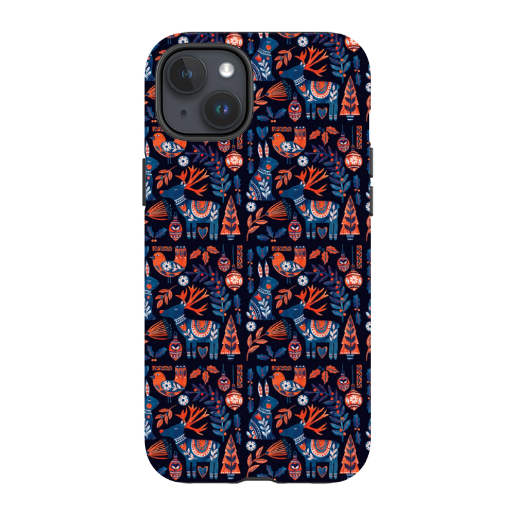 iPhone MagSafe Tough Case - Scandi Animals Dark By Tracey English