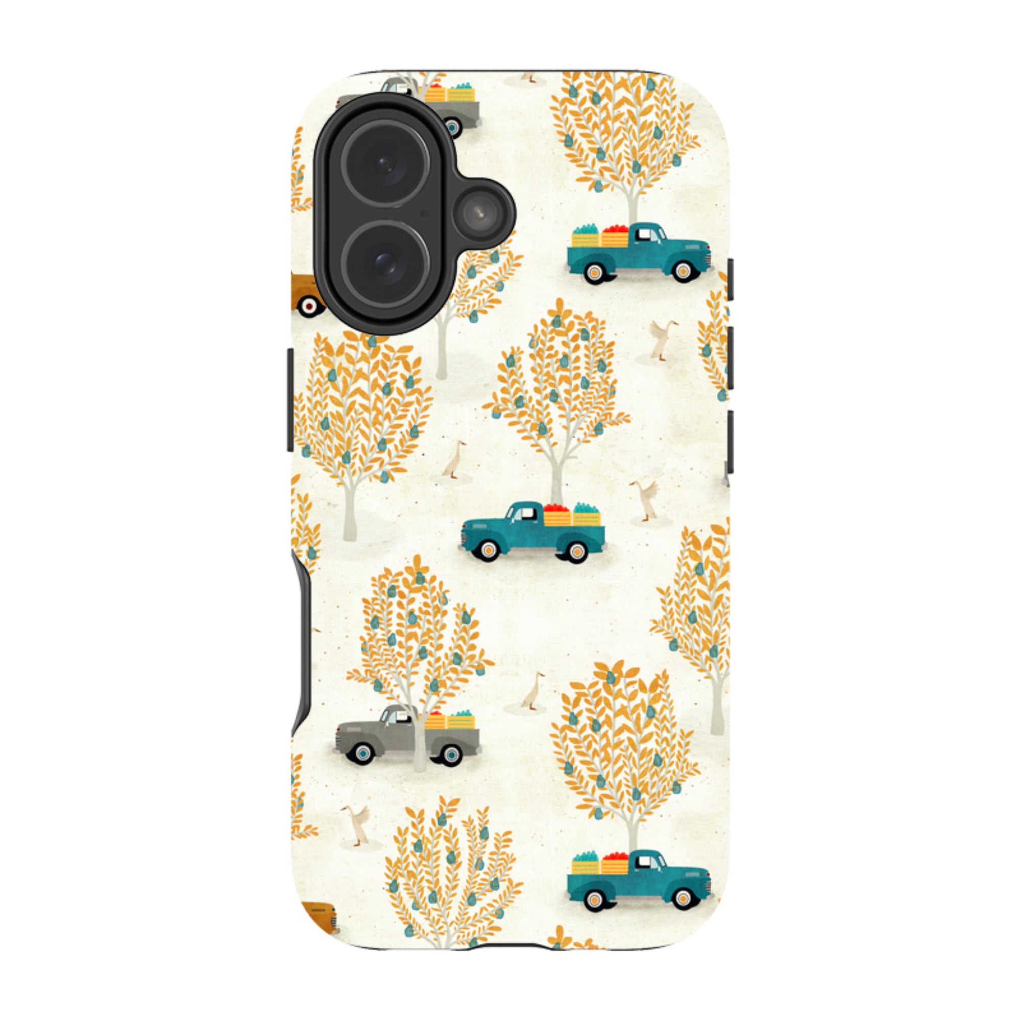 iPhone Tough Case - Pear Trees and Trucks By Katherine Quinn