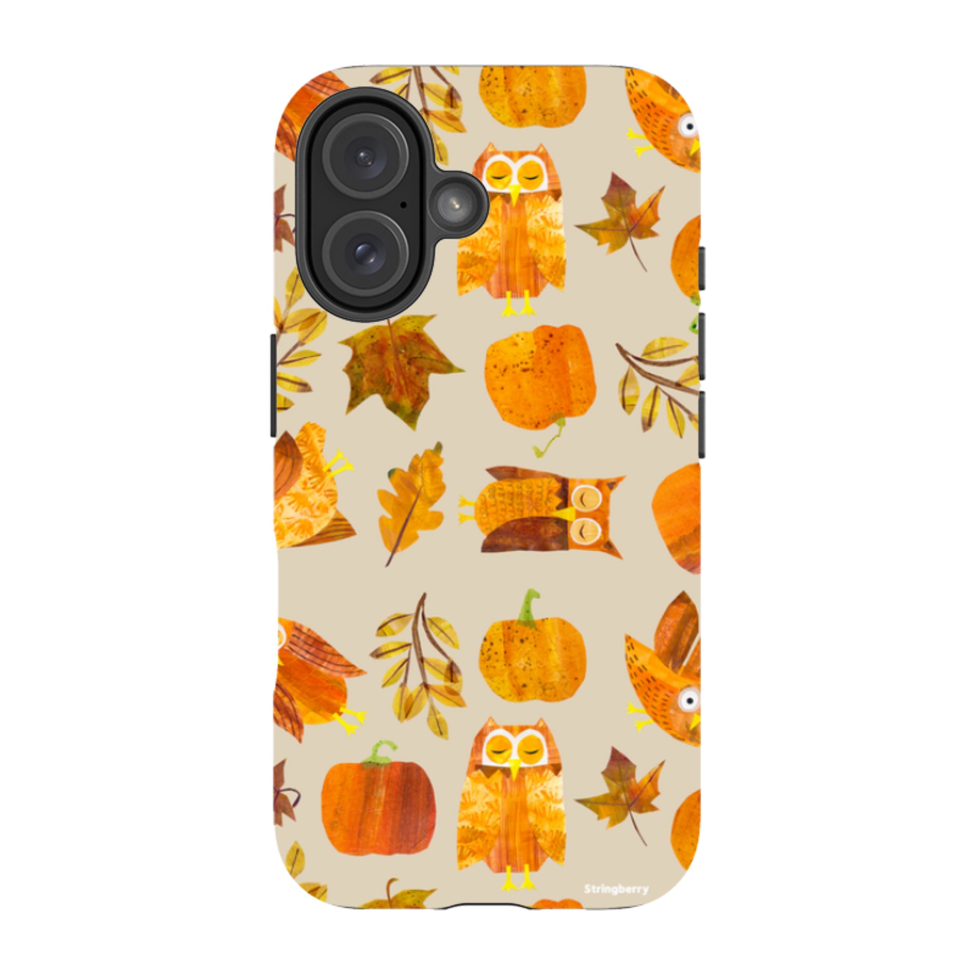 iPhone Tough Case - Pumpkins and Owls By Tracey English
