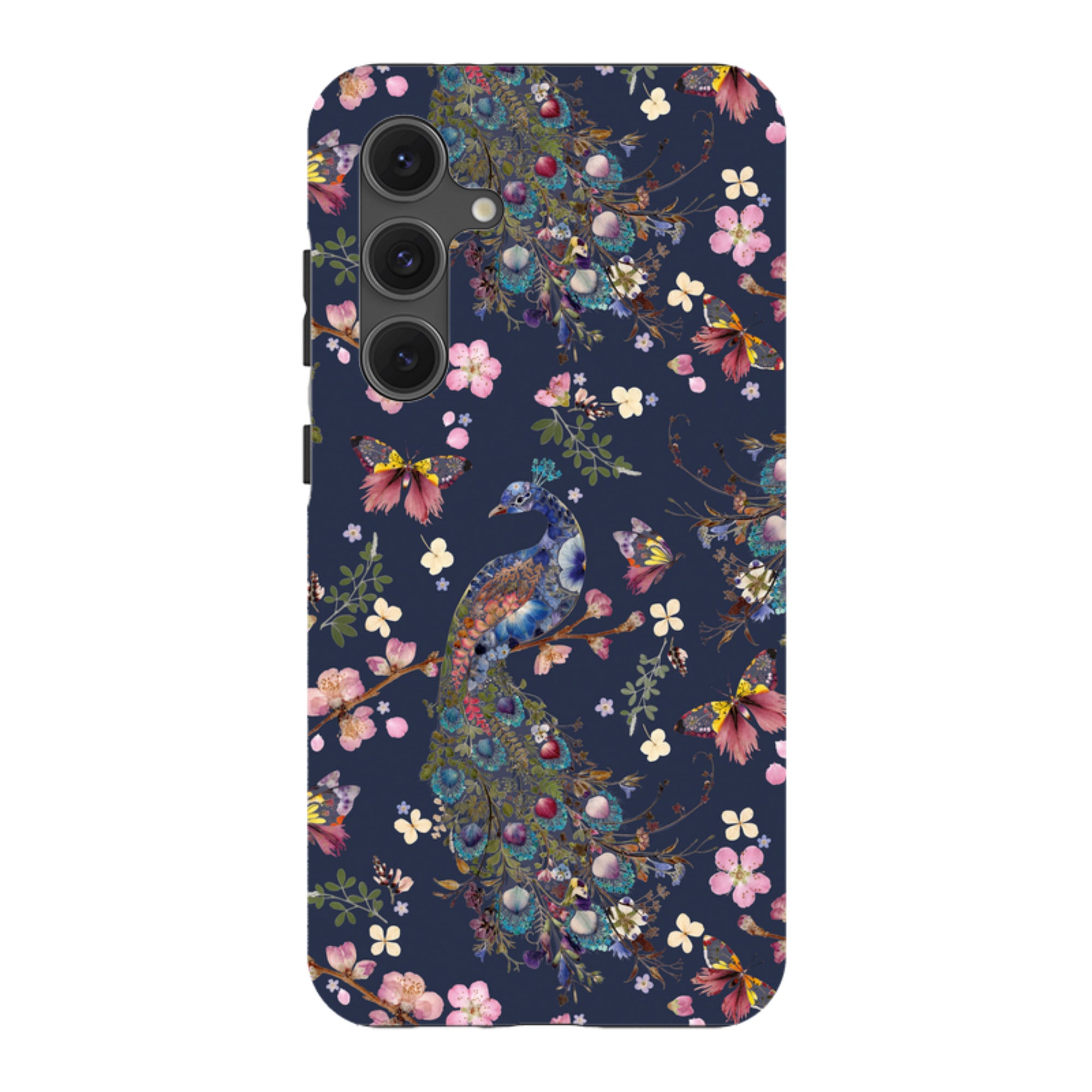Samsung Tough Case - Peacock and Cherry Blossoms Iris By Helen Ahpornsiri