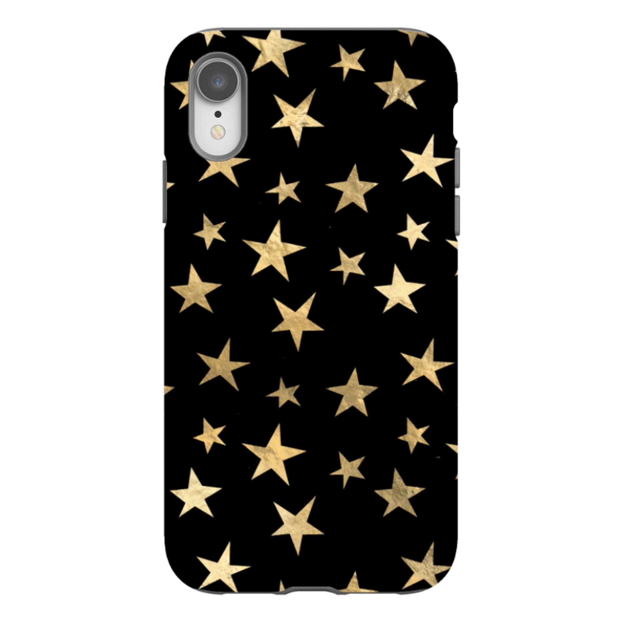 iPhone Tough Case - Black and Gold Stars
