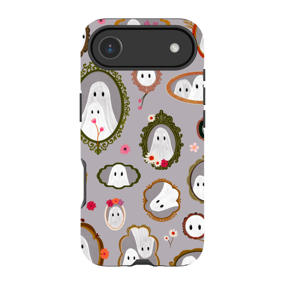 iPhone Tough Case - Framed Ghosts - Mauve By Katherine Quinn