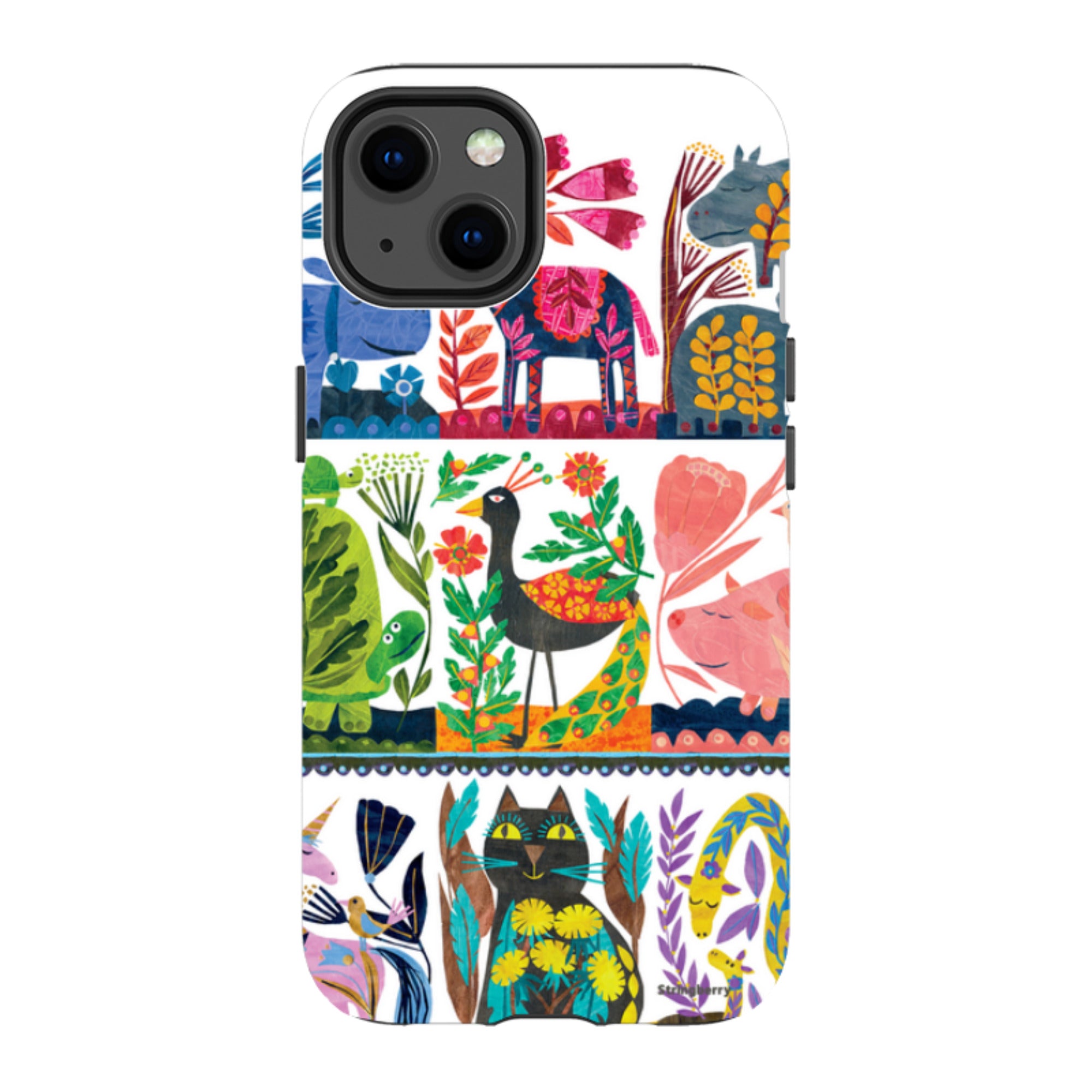 iPhone Tough Case - Folk Colour By Tracey English