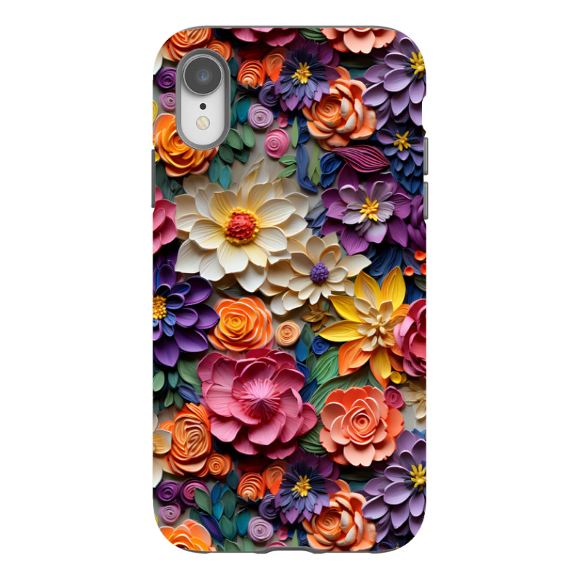 iPhone Tough Case -Violet Floral