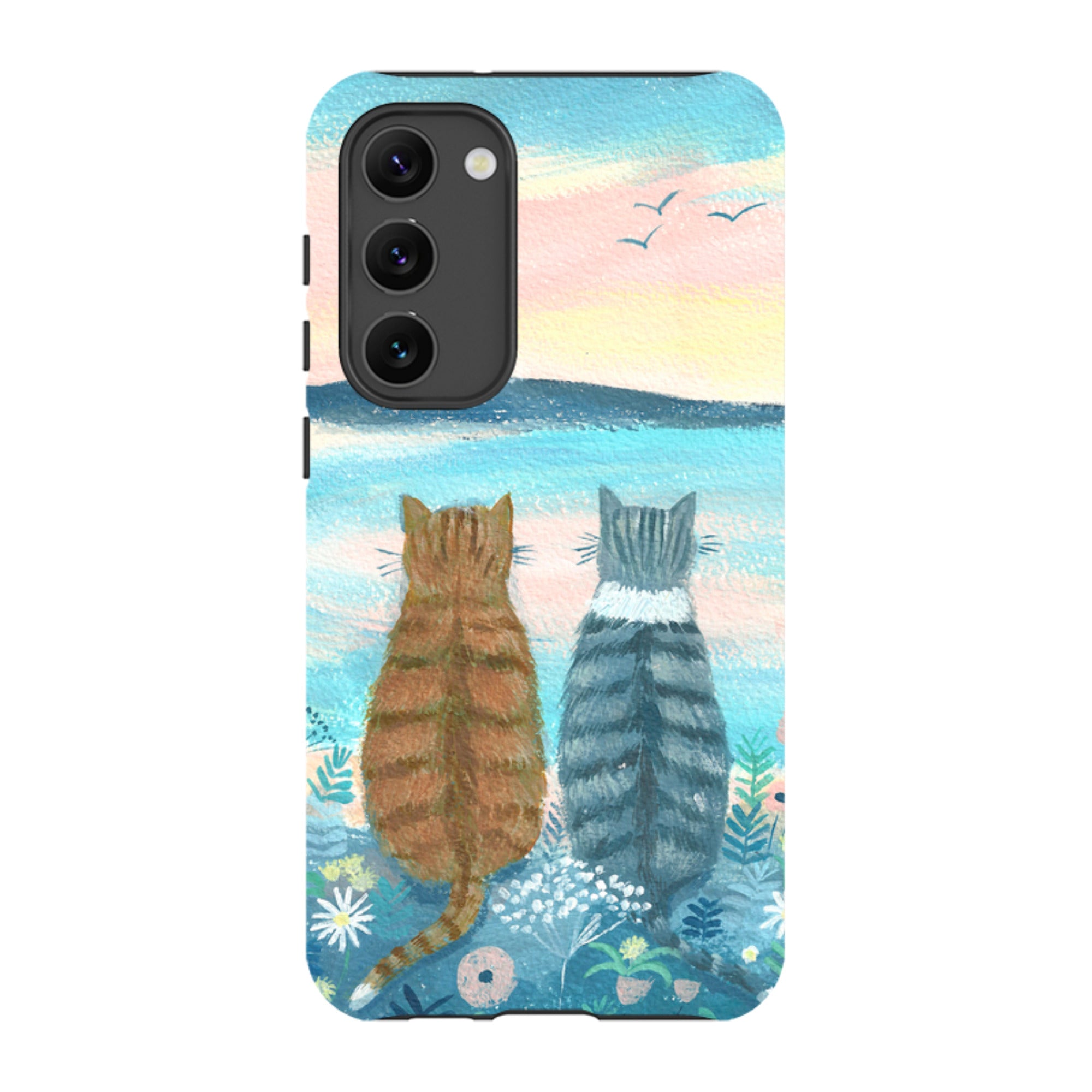 Samsung Tough Case - Sunset Cats 2 By Mary Stubberfield